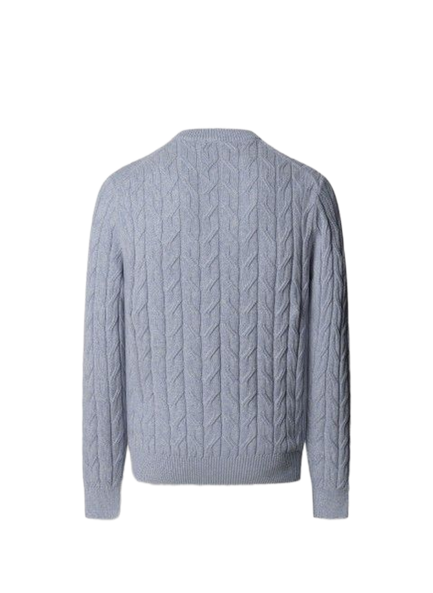 Sweater in twisted knit cotton blend HACKETT Blue