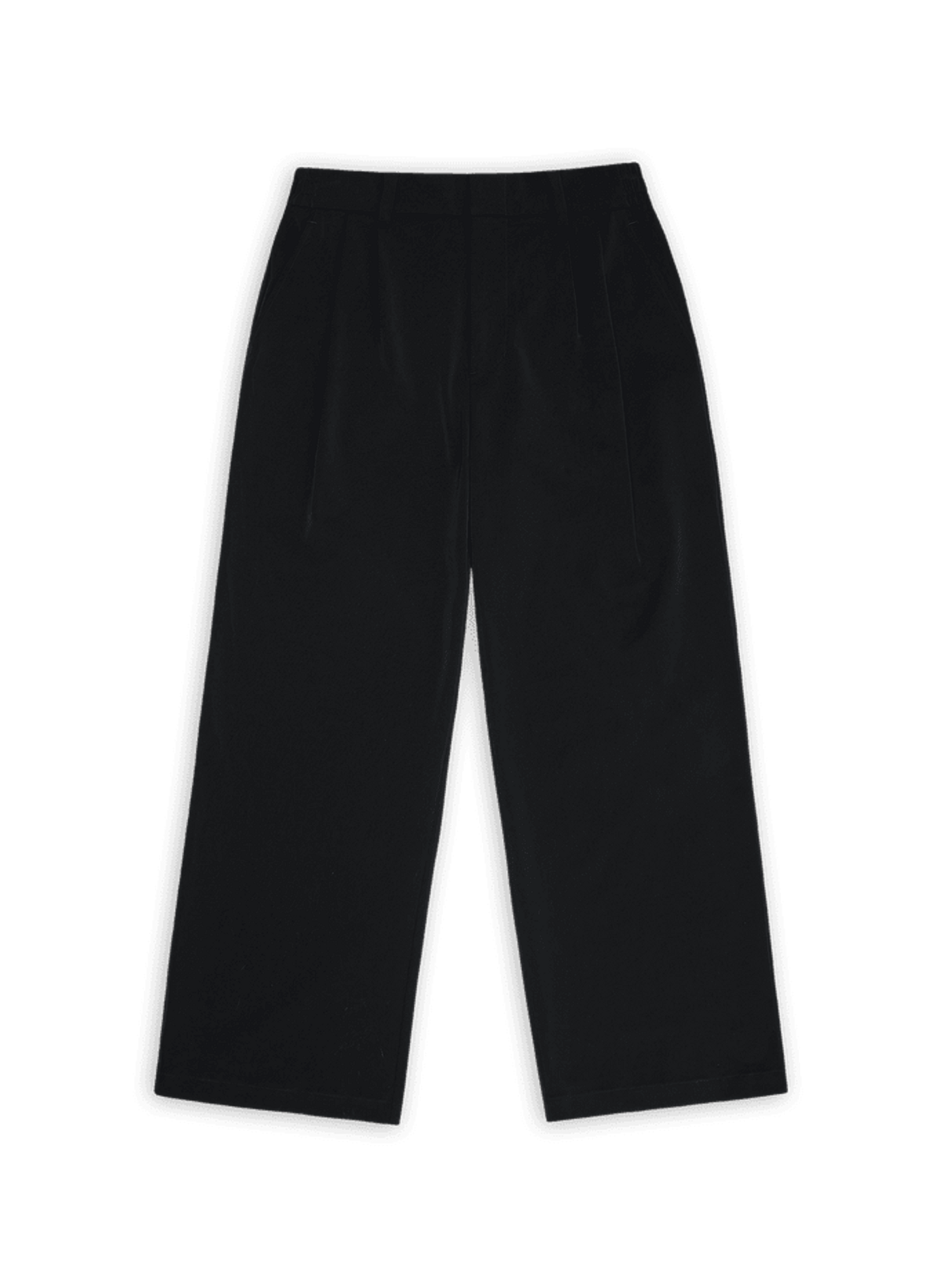 Pantalon large à pinces RAINS Noir