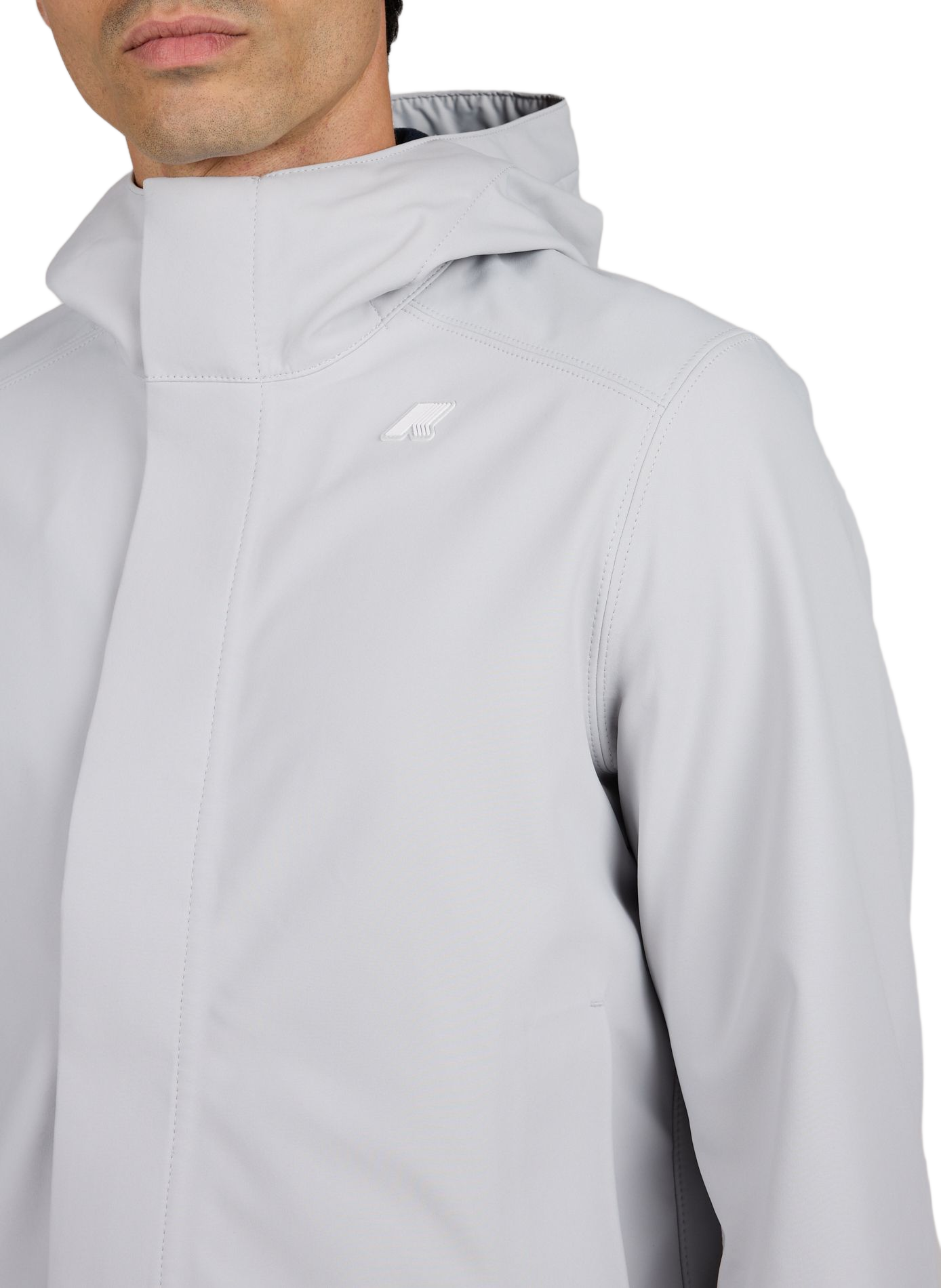 Parka with high collar K-WAY Grey