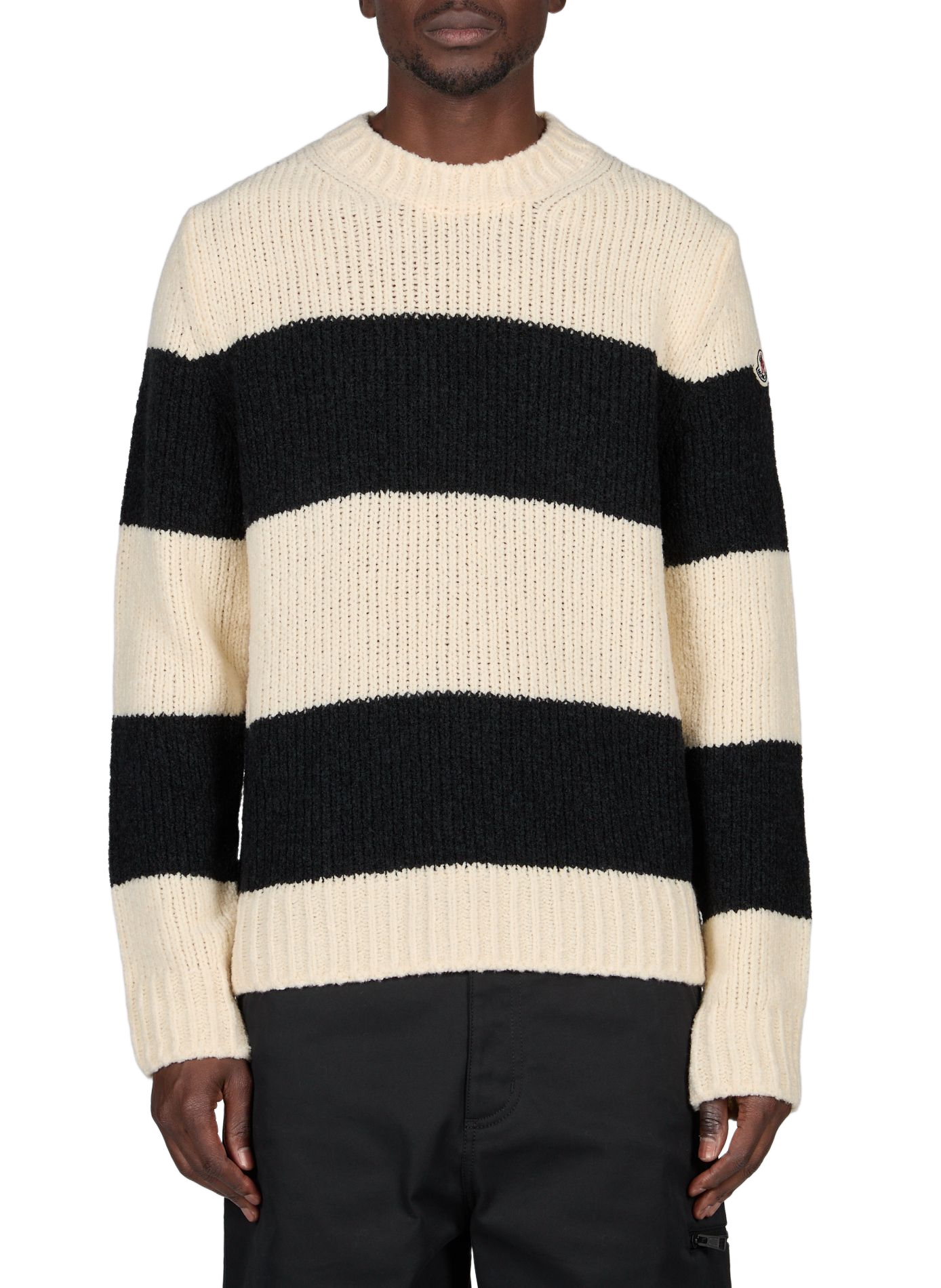 Striped sweater in blended virgin wool MONCLER Multicolour