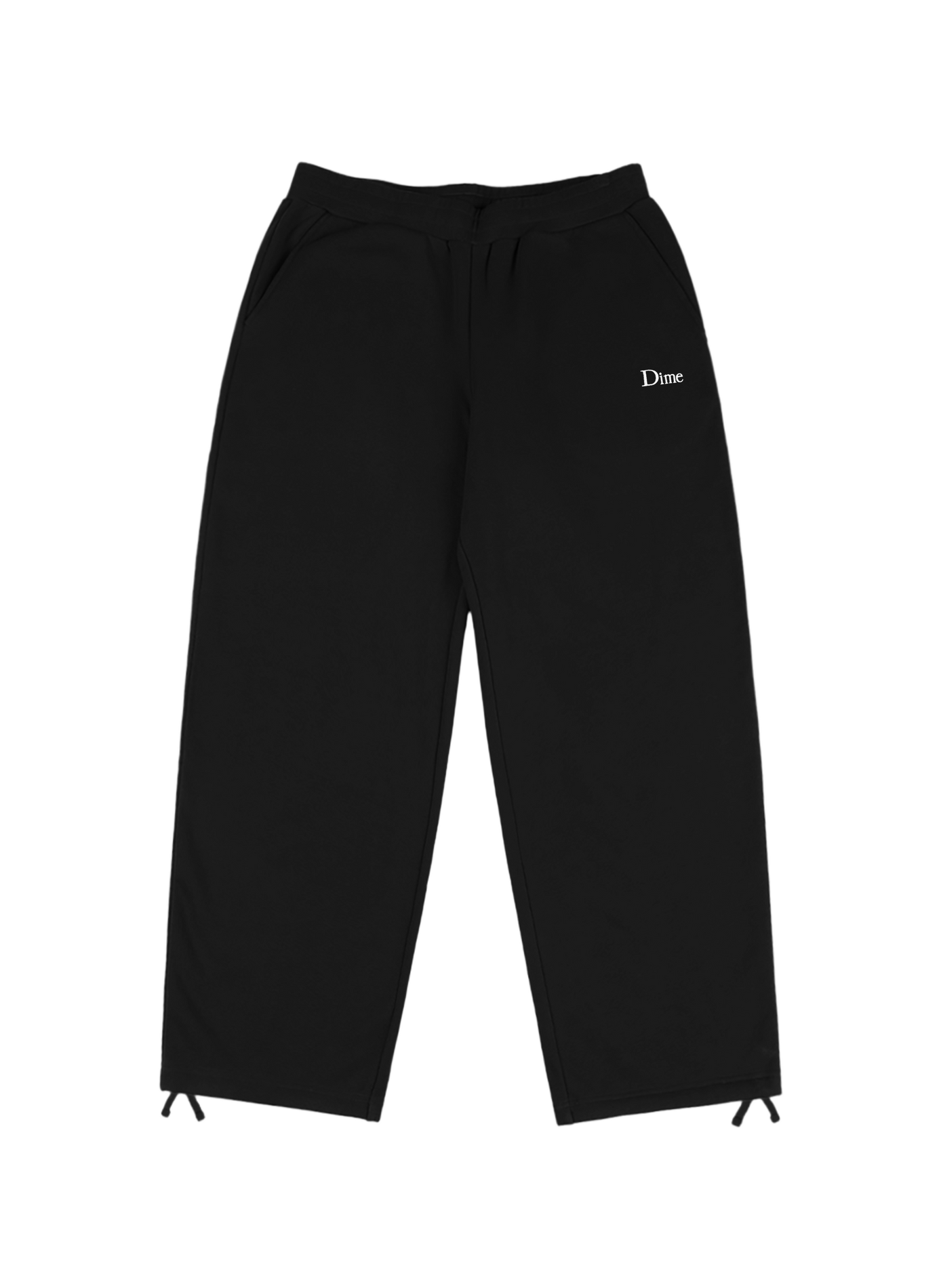 Wide-leg cotton joggers DIME Black