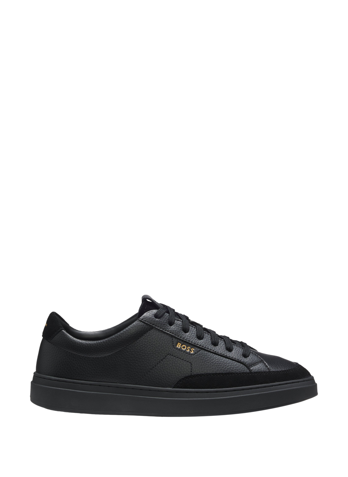 Baskets basses Kieran Tenn en cuir HUGO BOSS Noir