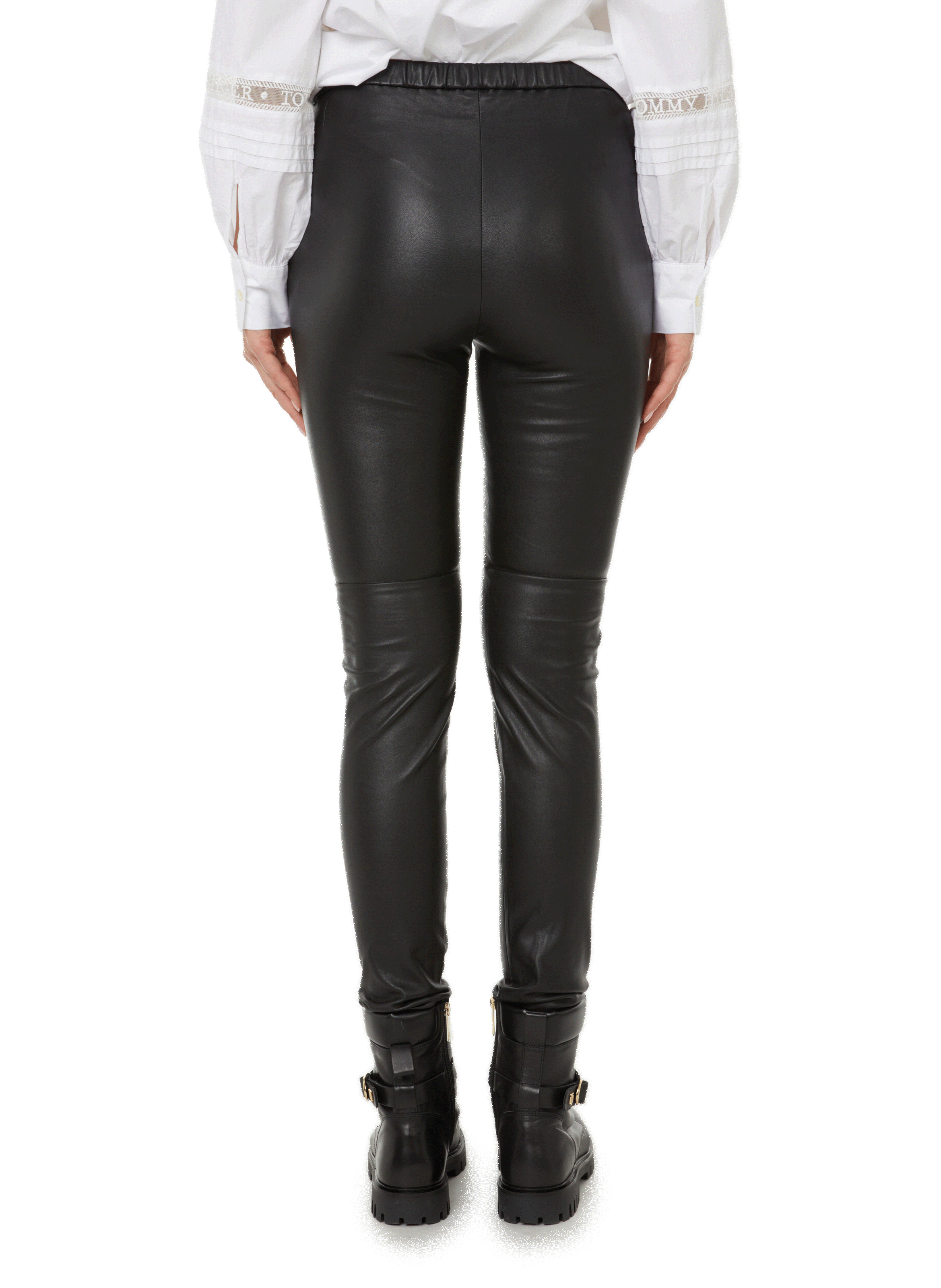 Leather leggings SAISON 1865 Black
