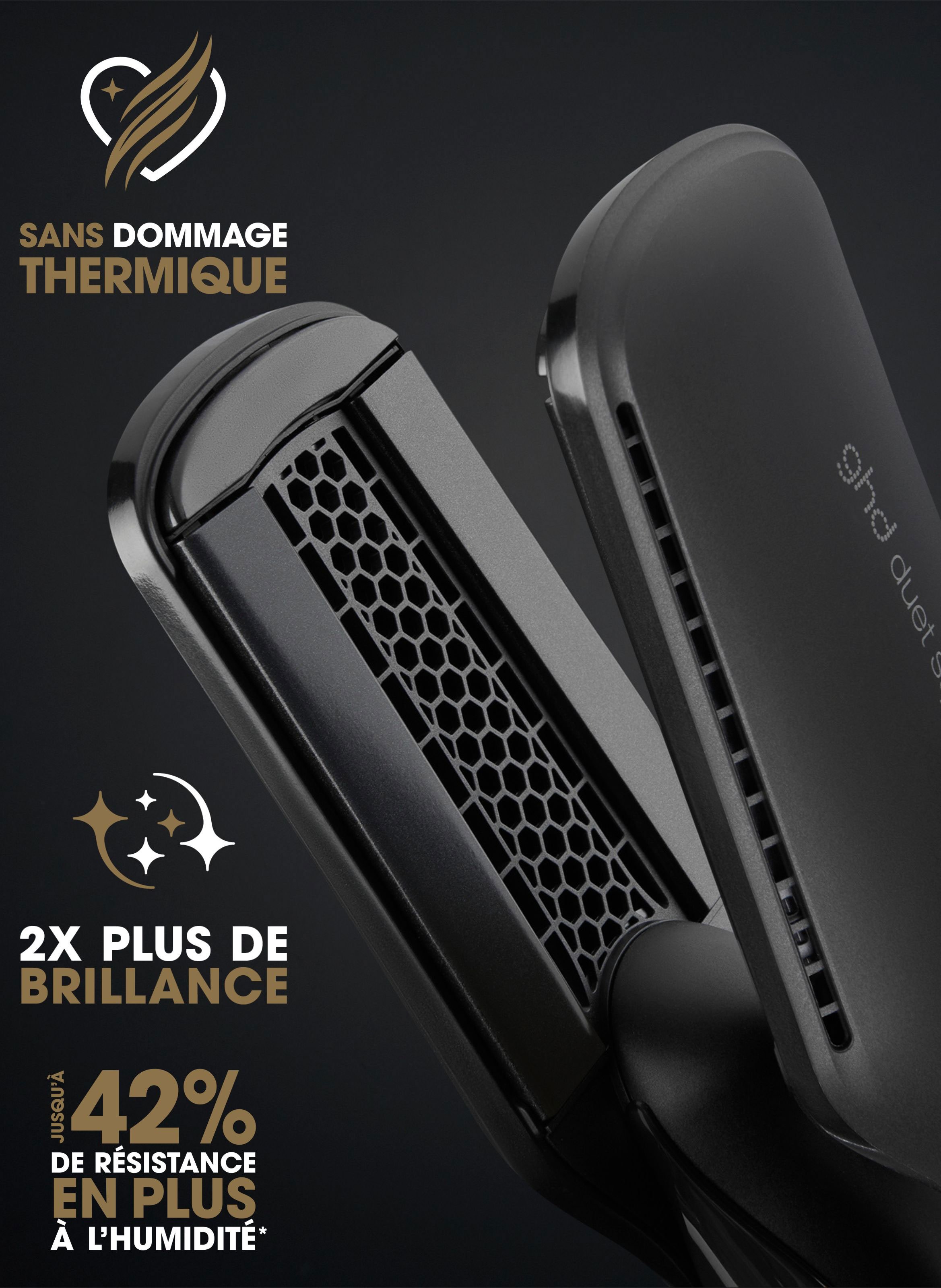 Lisseur séchant 2-en-1 GHD - Duet Style noir GHD No color