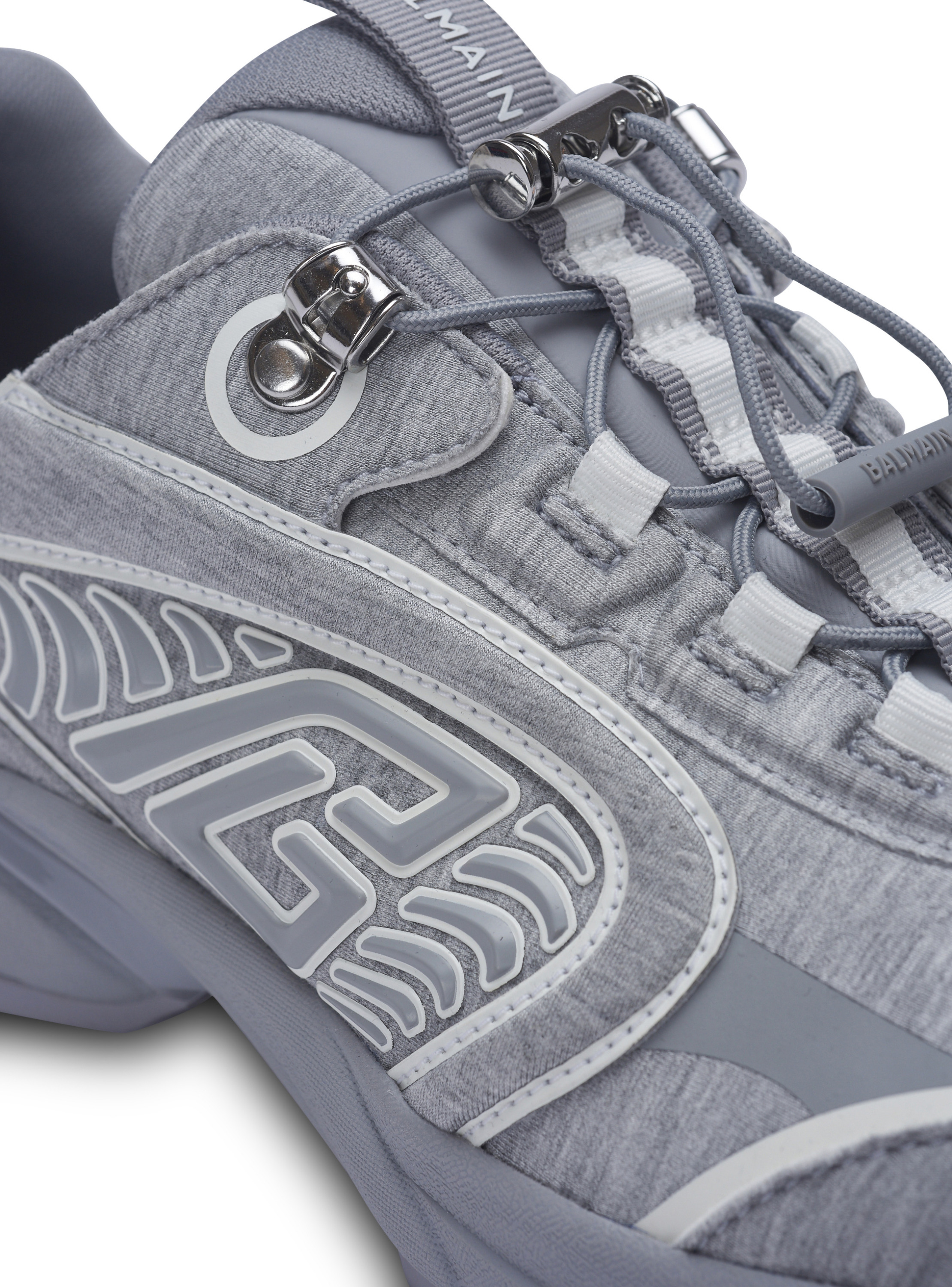 Baskets cosmic dust en molleton BALMAIN Blanc