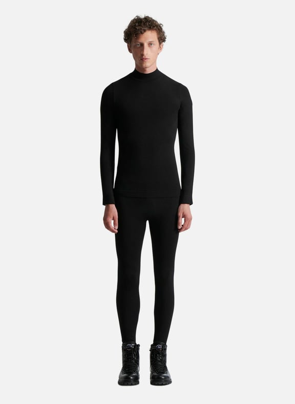 Sous pull owen col montant coupe ajustée Noir by FUSALP FUSALP Sous pull owen col montant coupe ajustée Noir