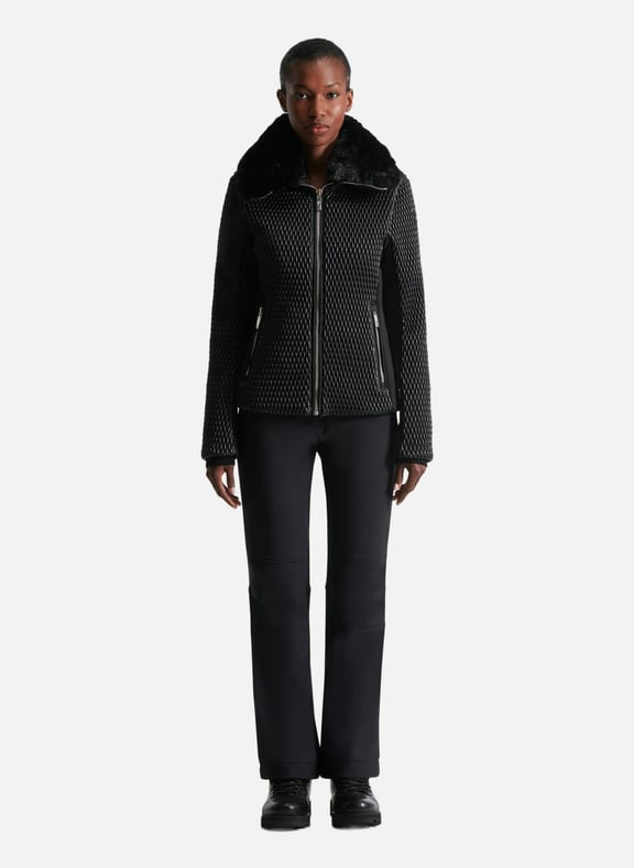 Veste montana s col montant coupe ajustée Noir by FUSALP FUSALP Veste montana s col montant coupe ajustée Noir