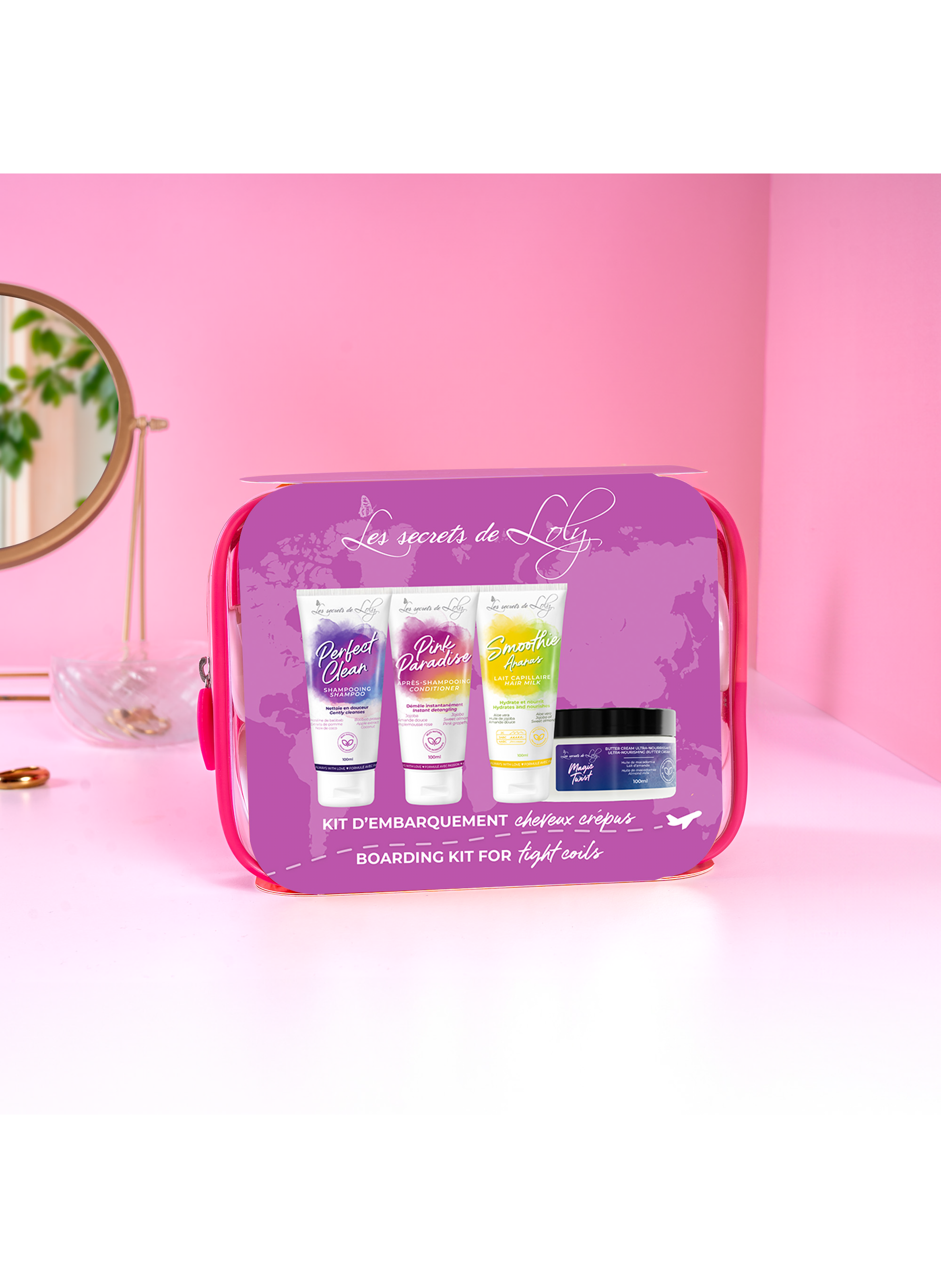 Travel kit for curly hair LES SECRETS DE LOLY No color