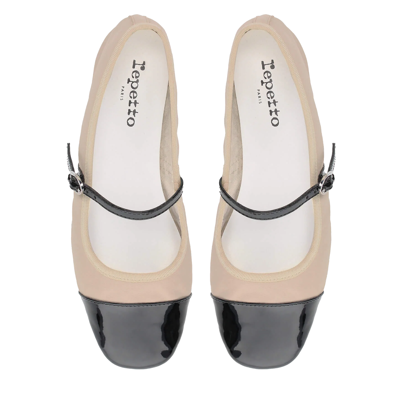 Ballerines en cuir georgiana REPETTO Beige
