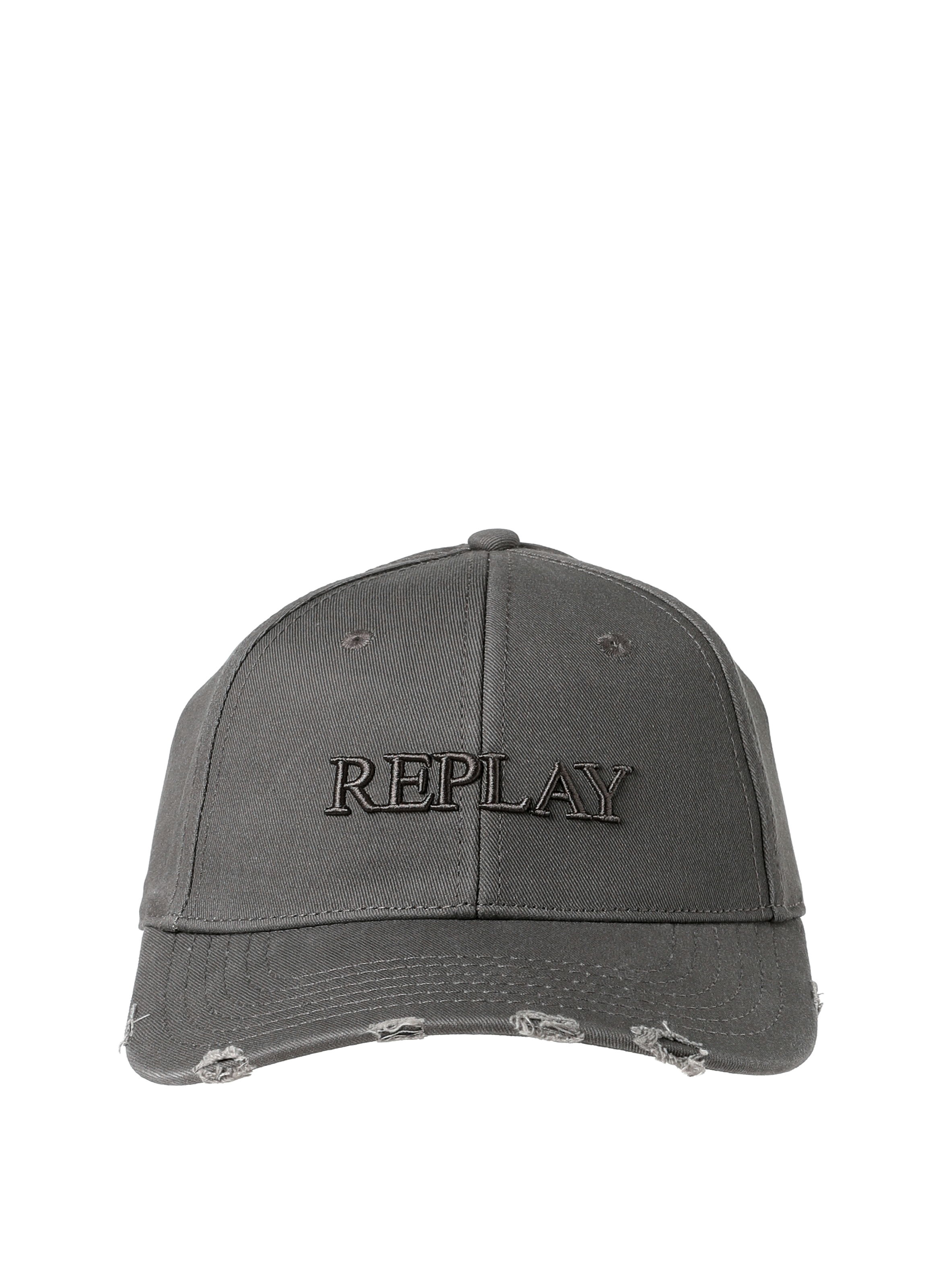 Casquettes délavé à détails destroy REPLAY Gris