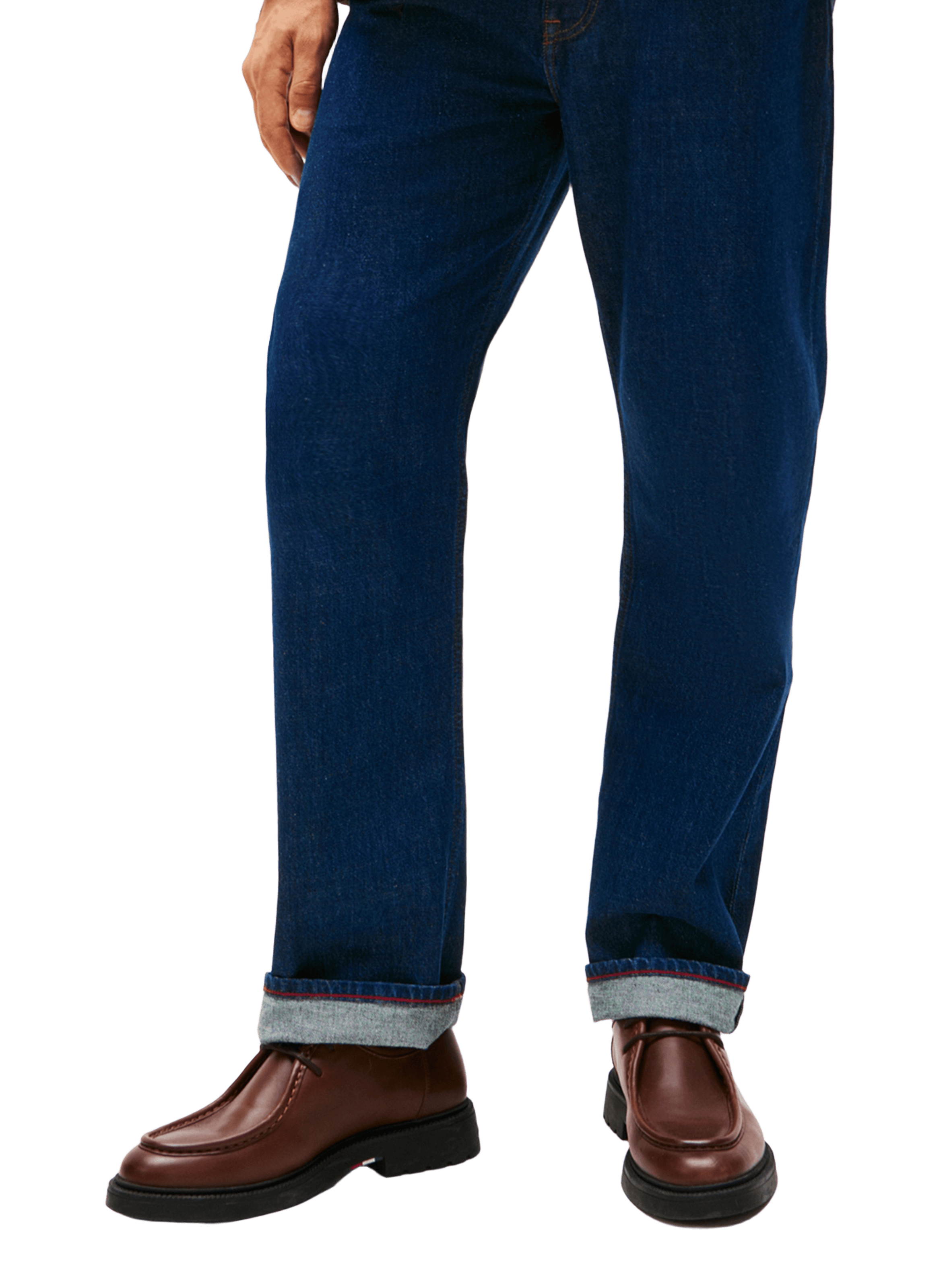 Cow leather derbies TOMMY HILFIGER Brown