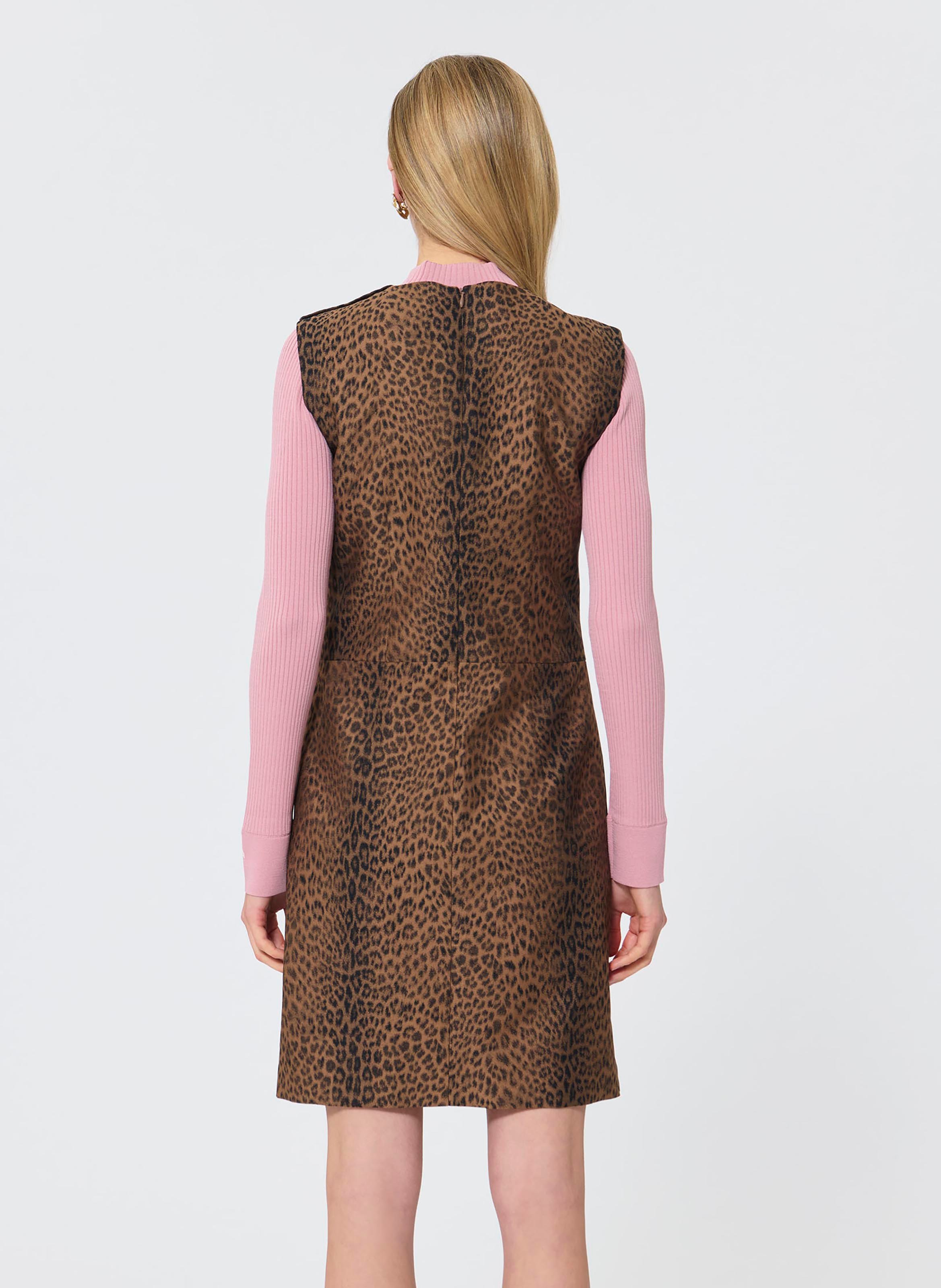 Robe rohane TARA JARMON Marron