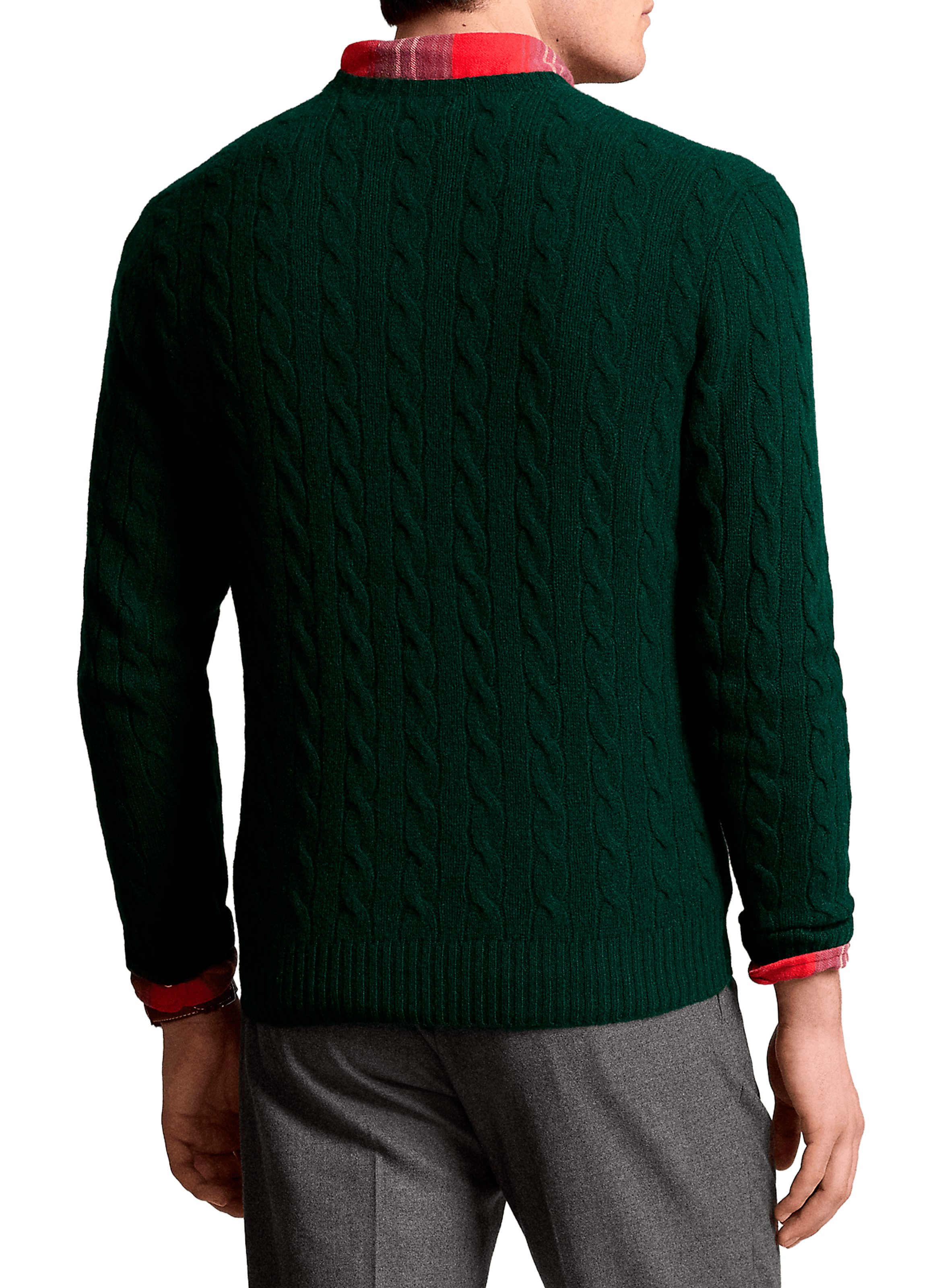 Pull en laine et cachemire Vert