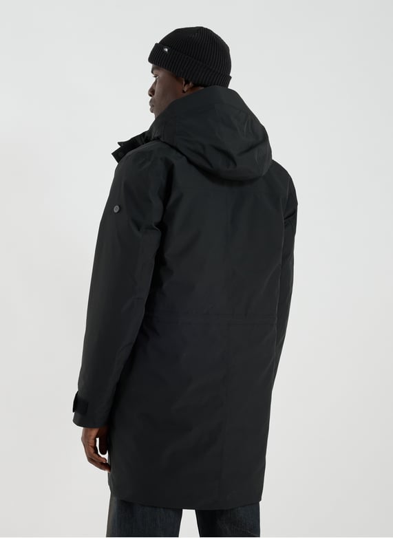 Mid-length hooded jacket | Black by DIDRIKSONS Mid-length hooded jacket Black