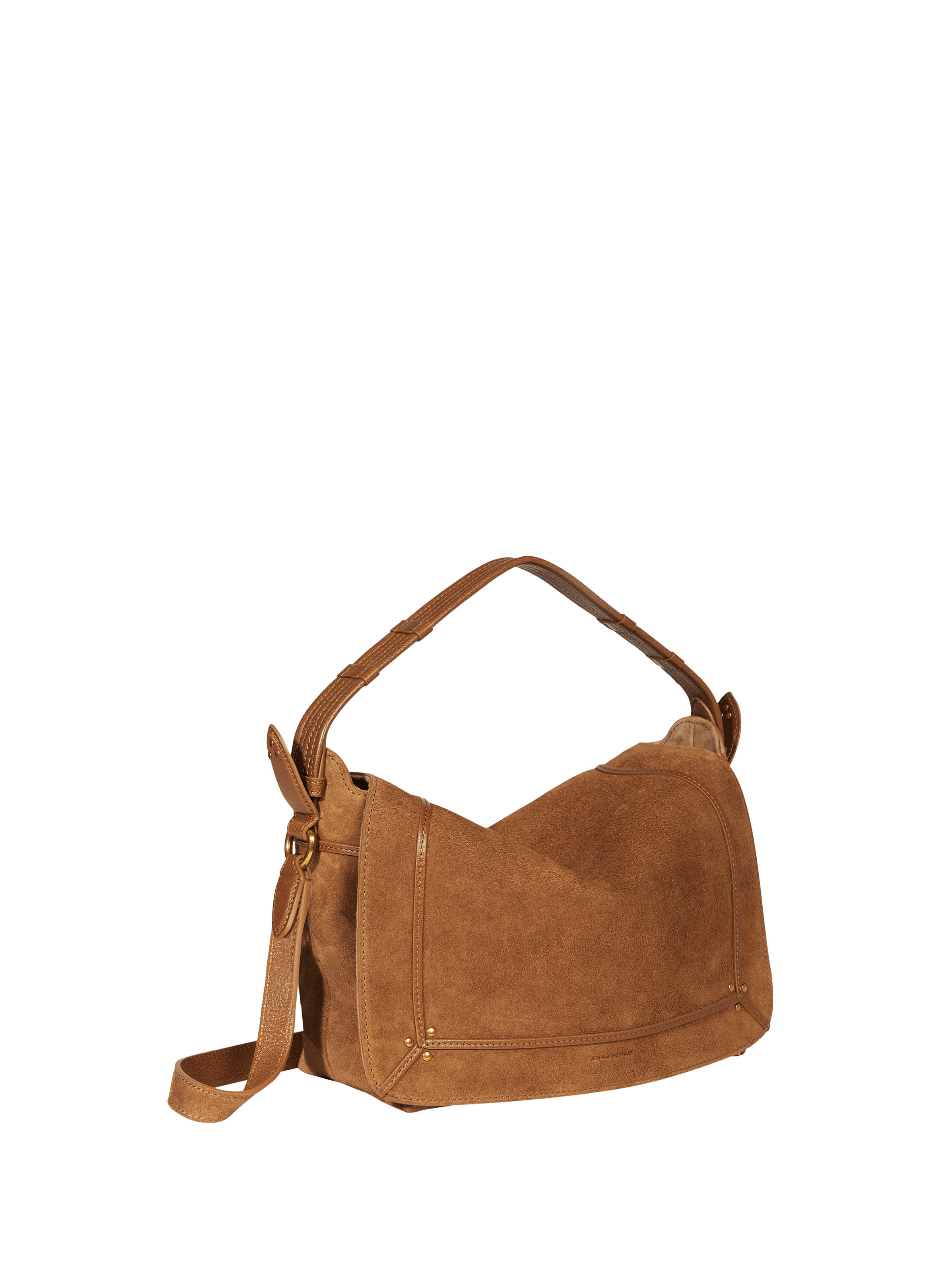 Sac à bandoulière Pepito M en croûte de cuir JÉRÔME DREYFUSS Marron