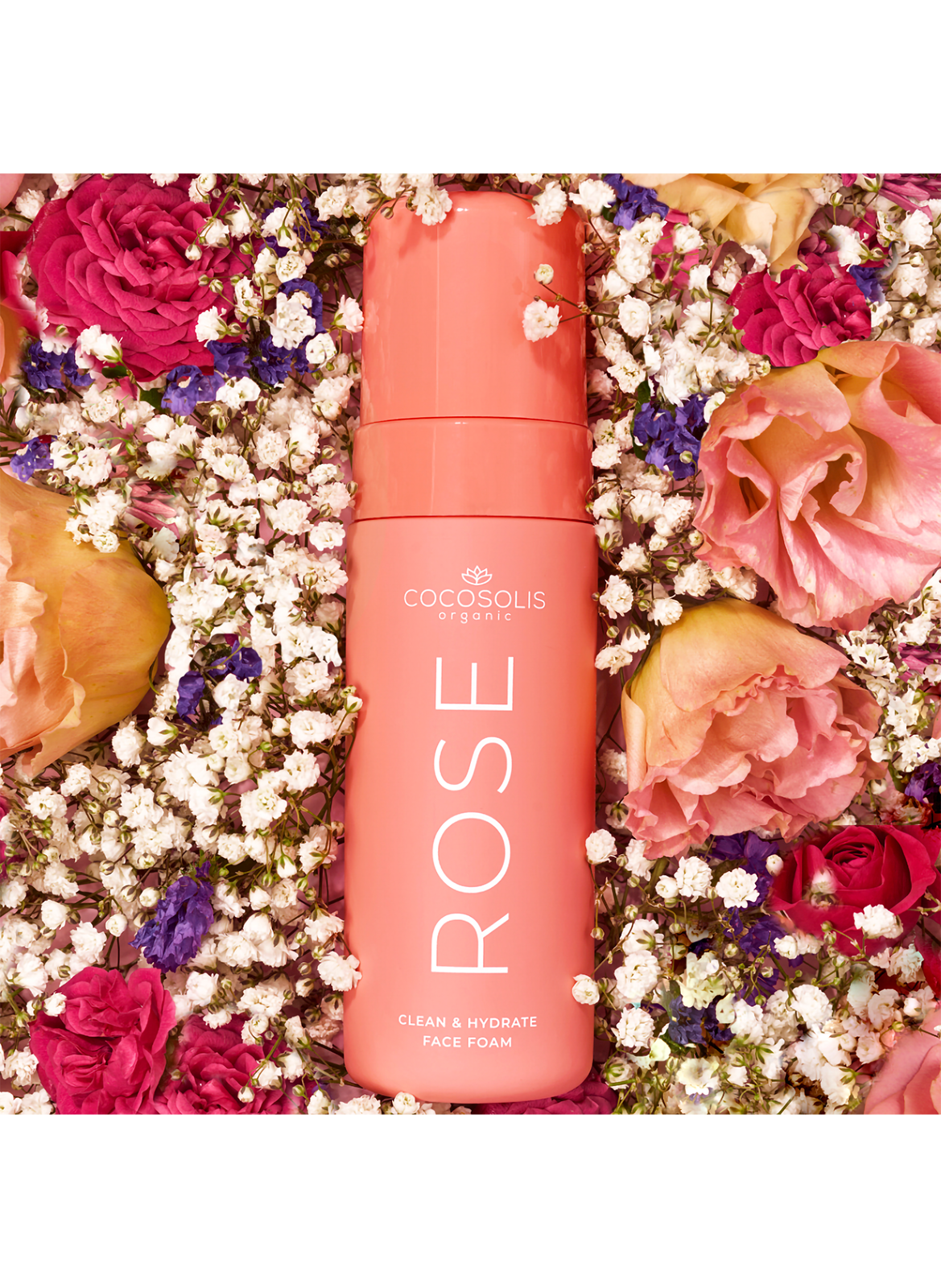 Hydrating Rose Cleansing Foam COCOSOLIS No color