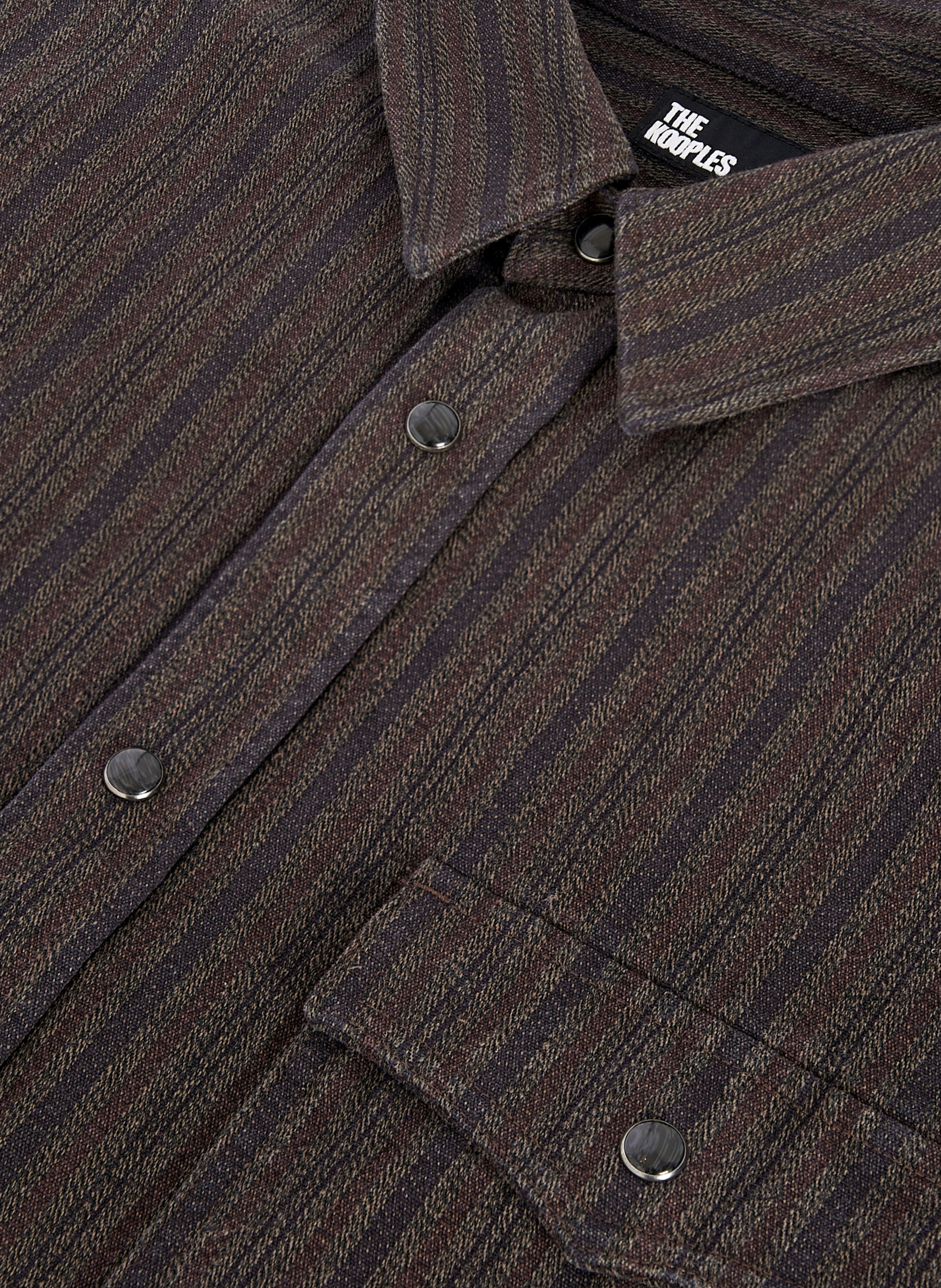 Surchemise à rayures fondues THE KOOPLES Gris