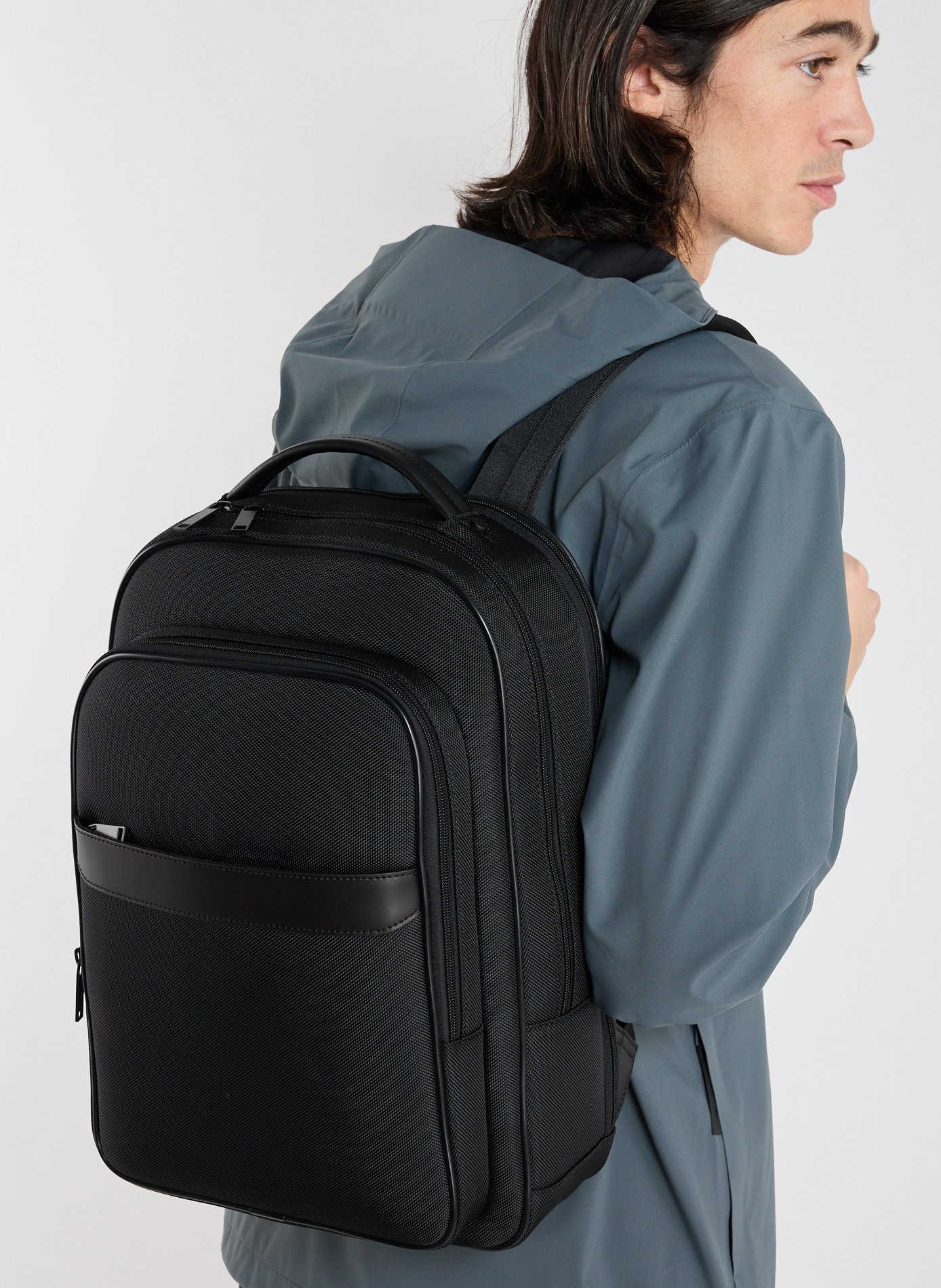 Sac à dos zippé SAISON 1865 Noir