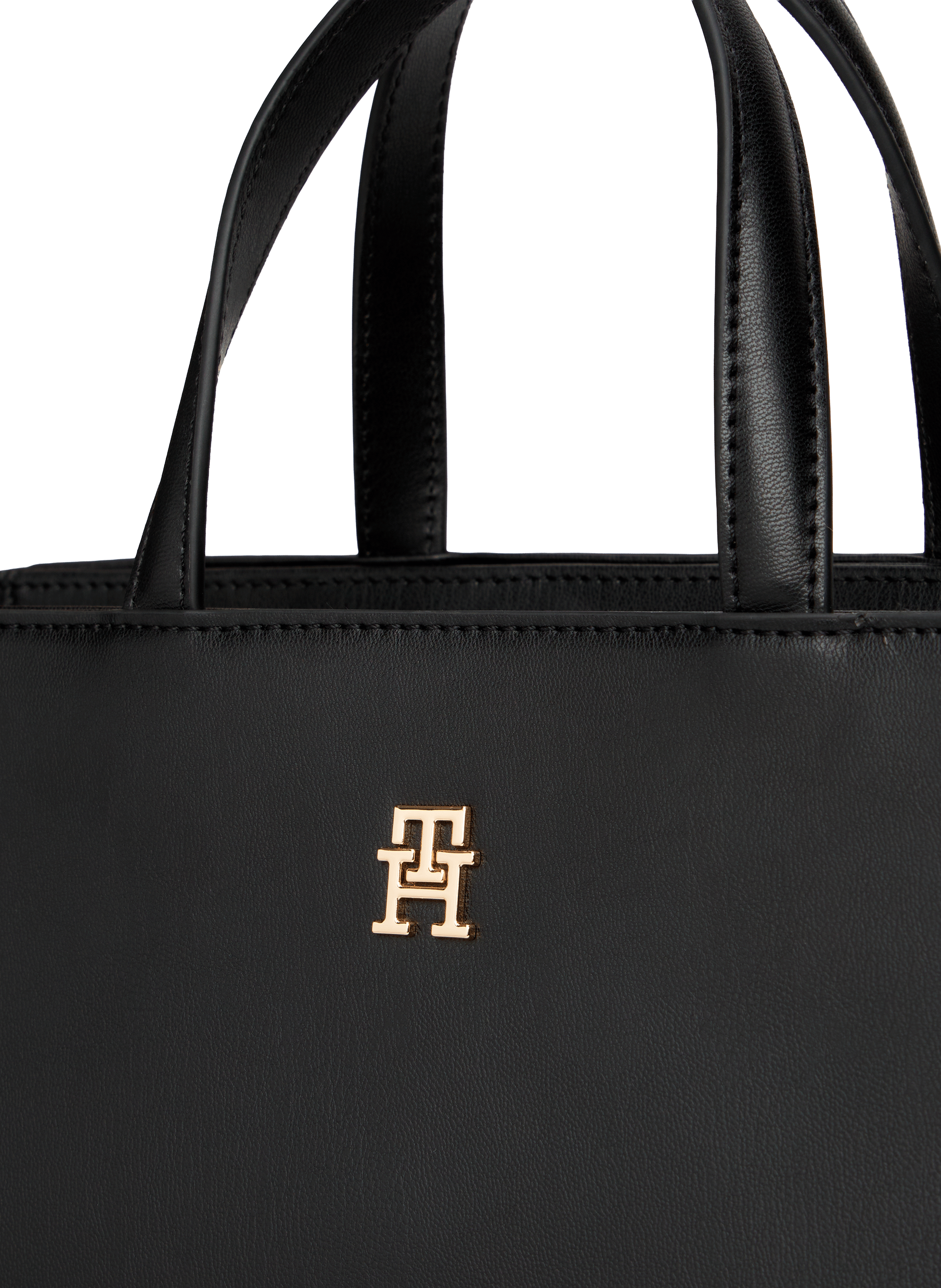 Tote bag with removable shoulder strap TOMMY HILFIGER Black