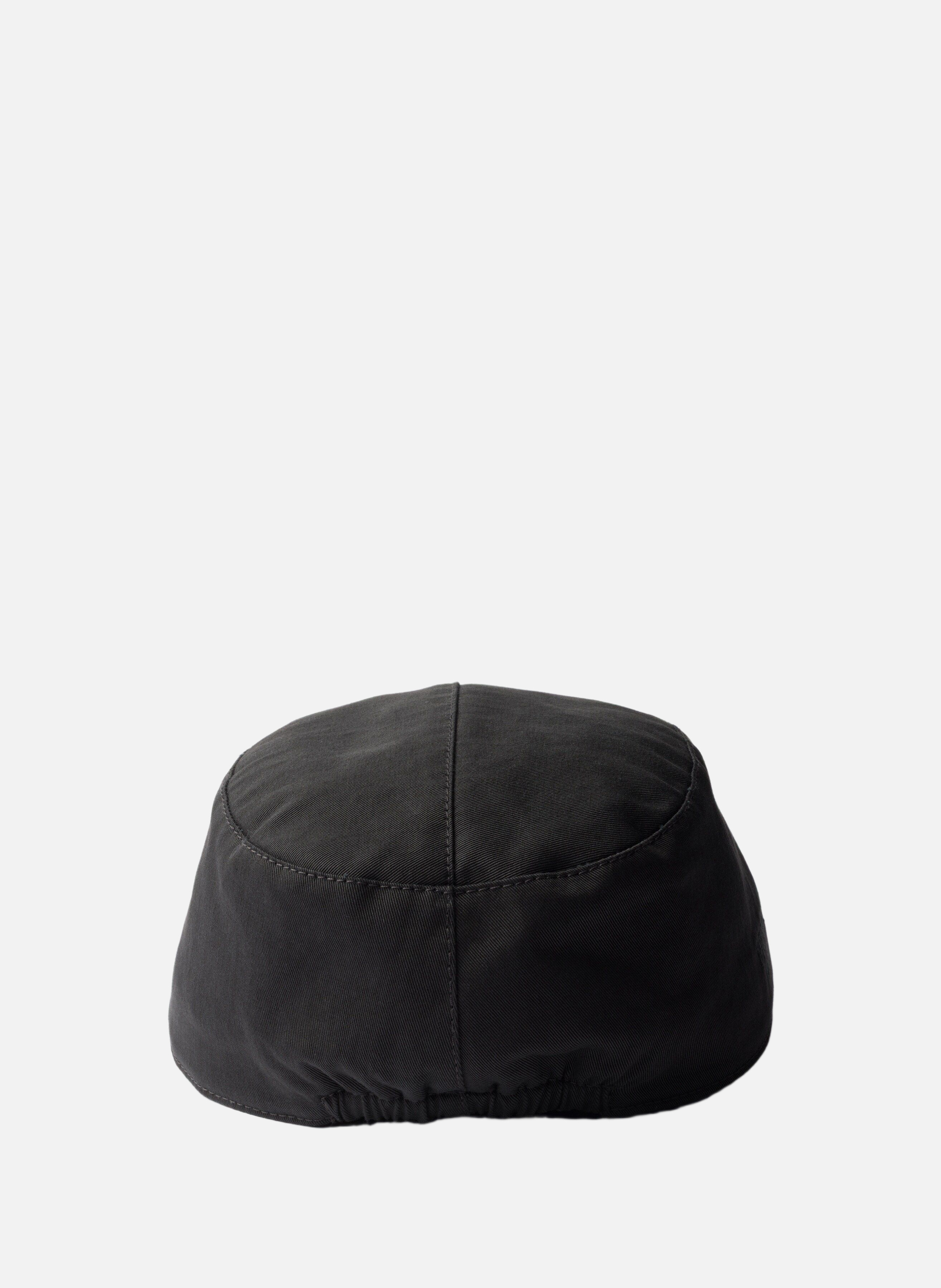 Casquette de baseball en coton PRADA Noir