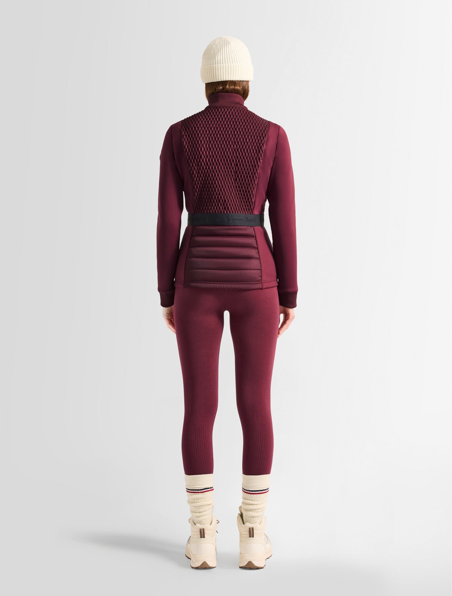 Veste meryl col montant coupe ajustée FUSALP Rouge