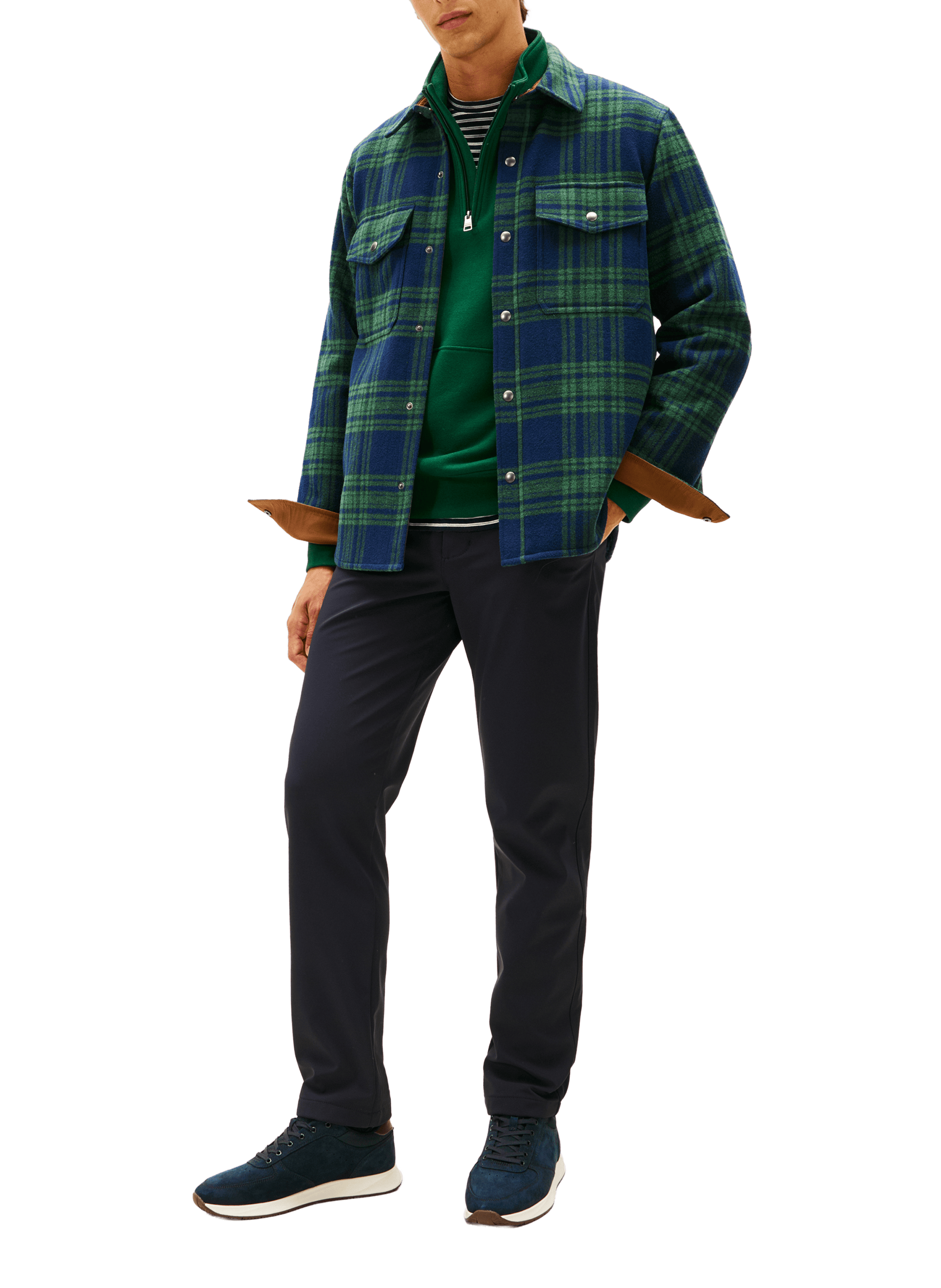 Basket en cuir suede TOMMY HILFIGER Bleu