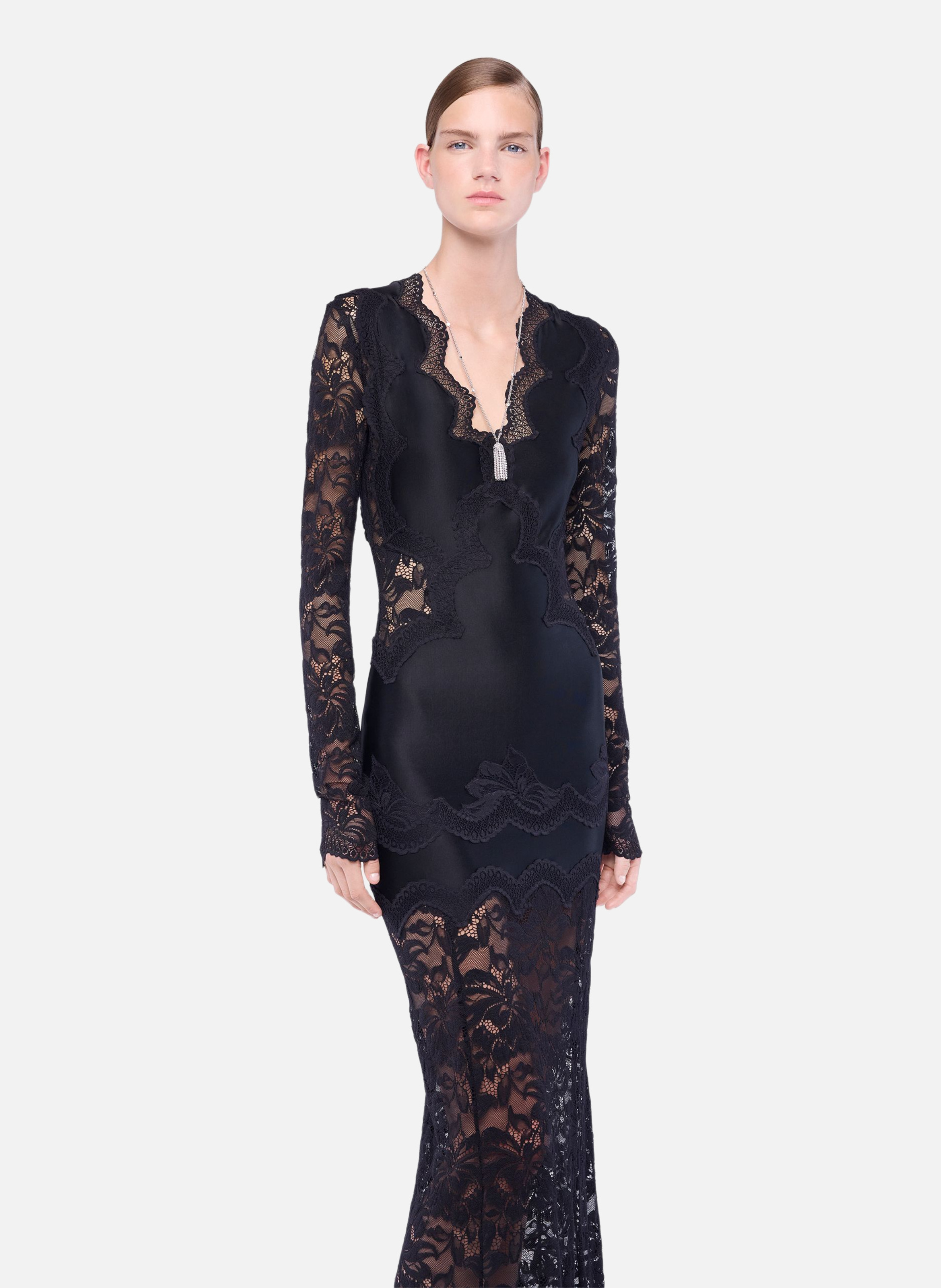 Robe en dentelle RABANNE Noir