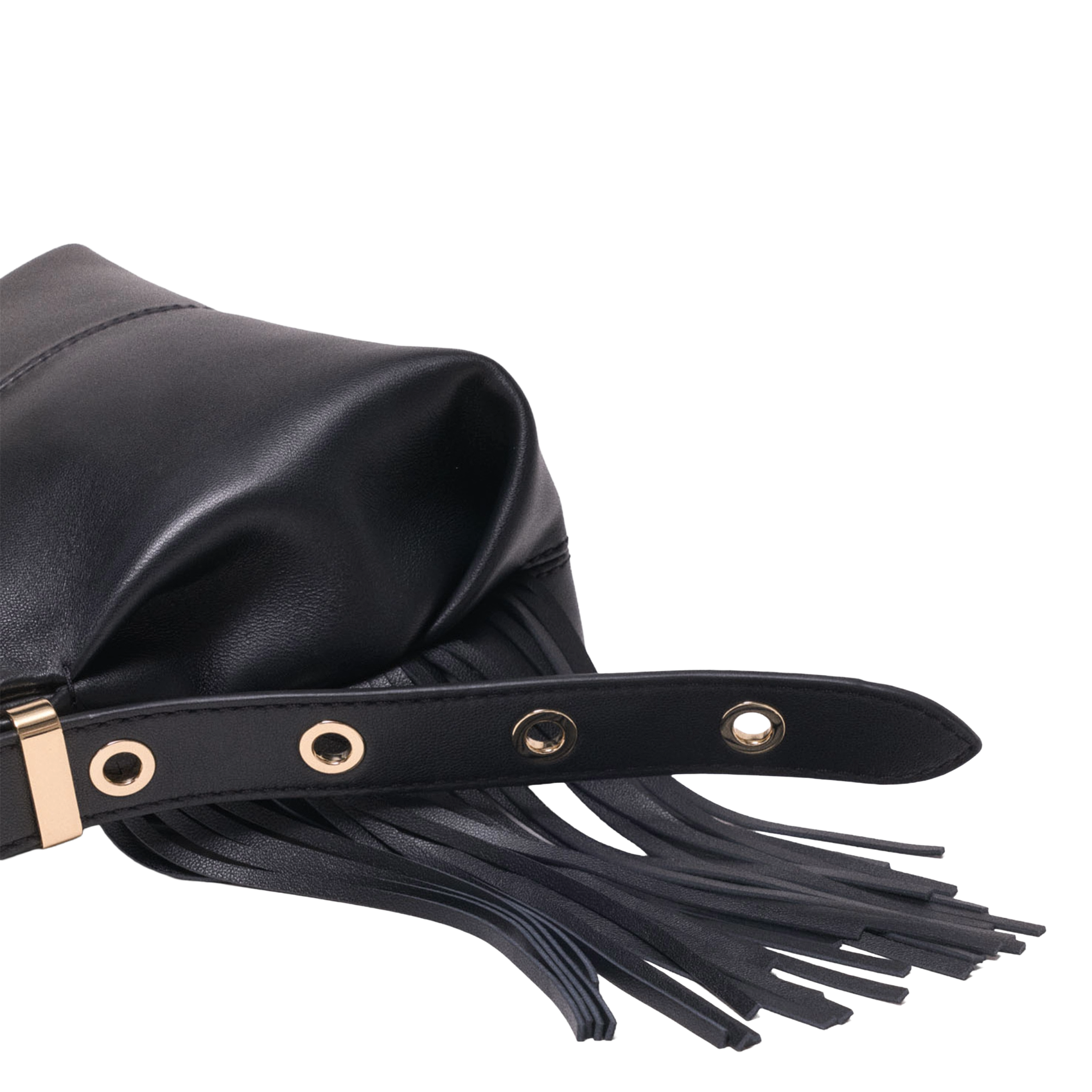 Sac bandoulière en cuir miss m mini MAJE Noir