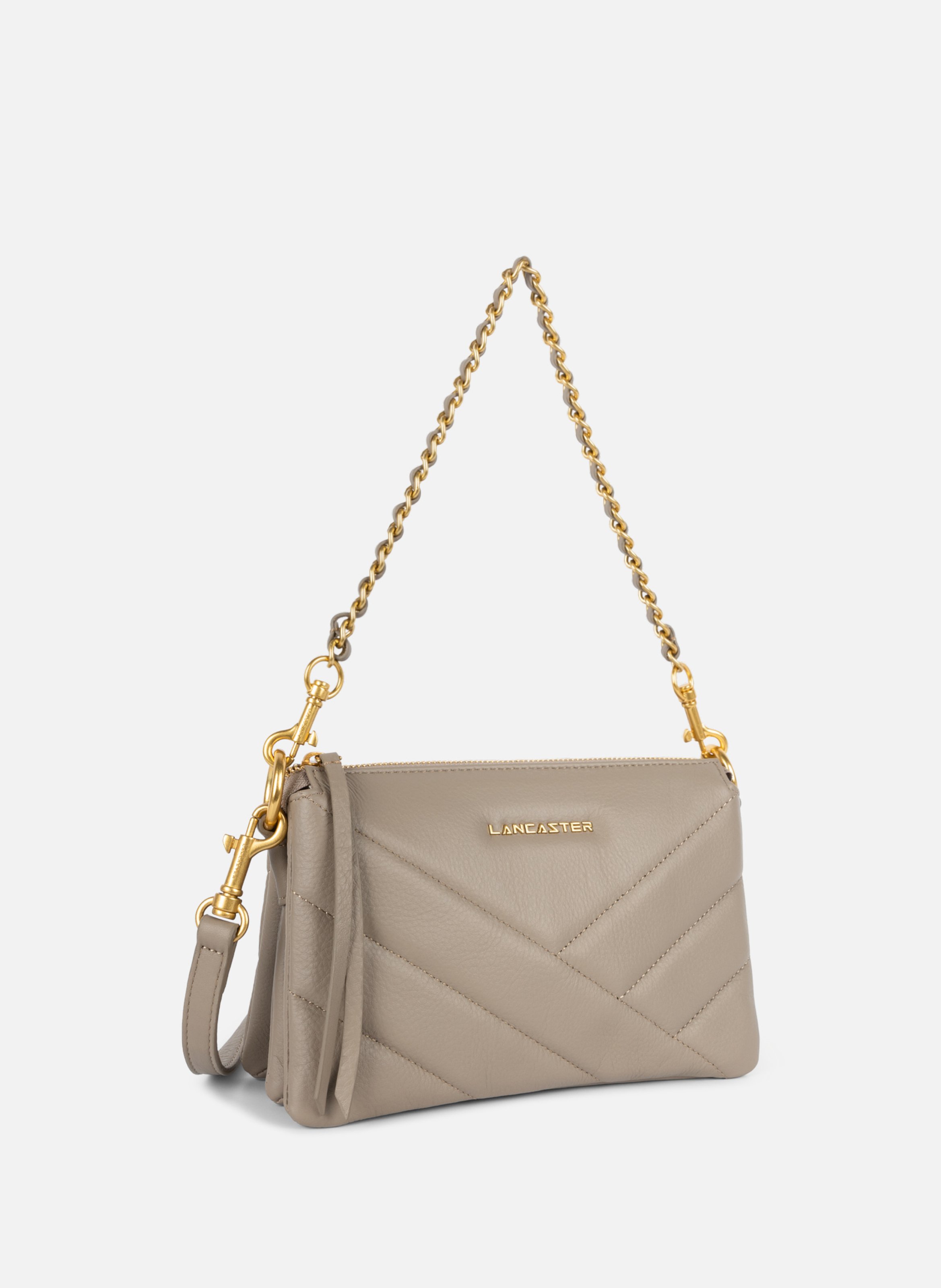 Small clutch - Soft Matelassé LANCASTER Grey