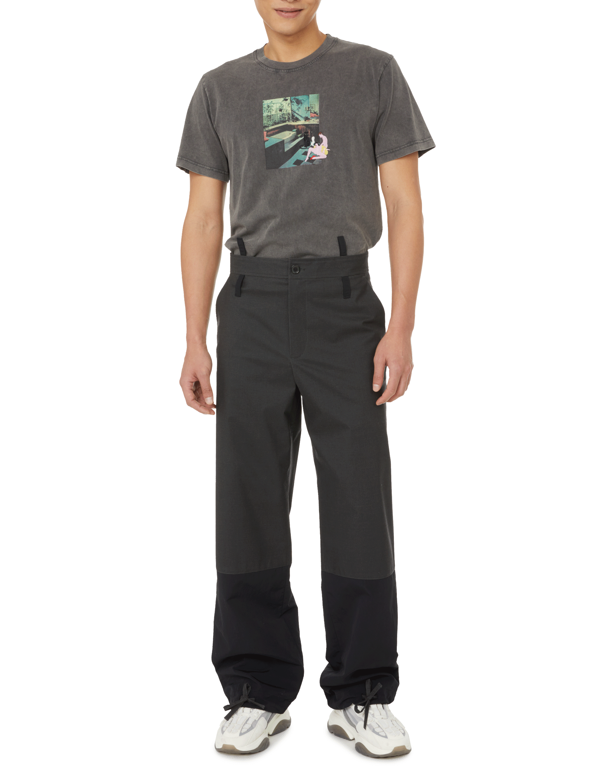 Loose-fit trousers with inserts JACQUEMUS No color