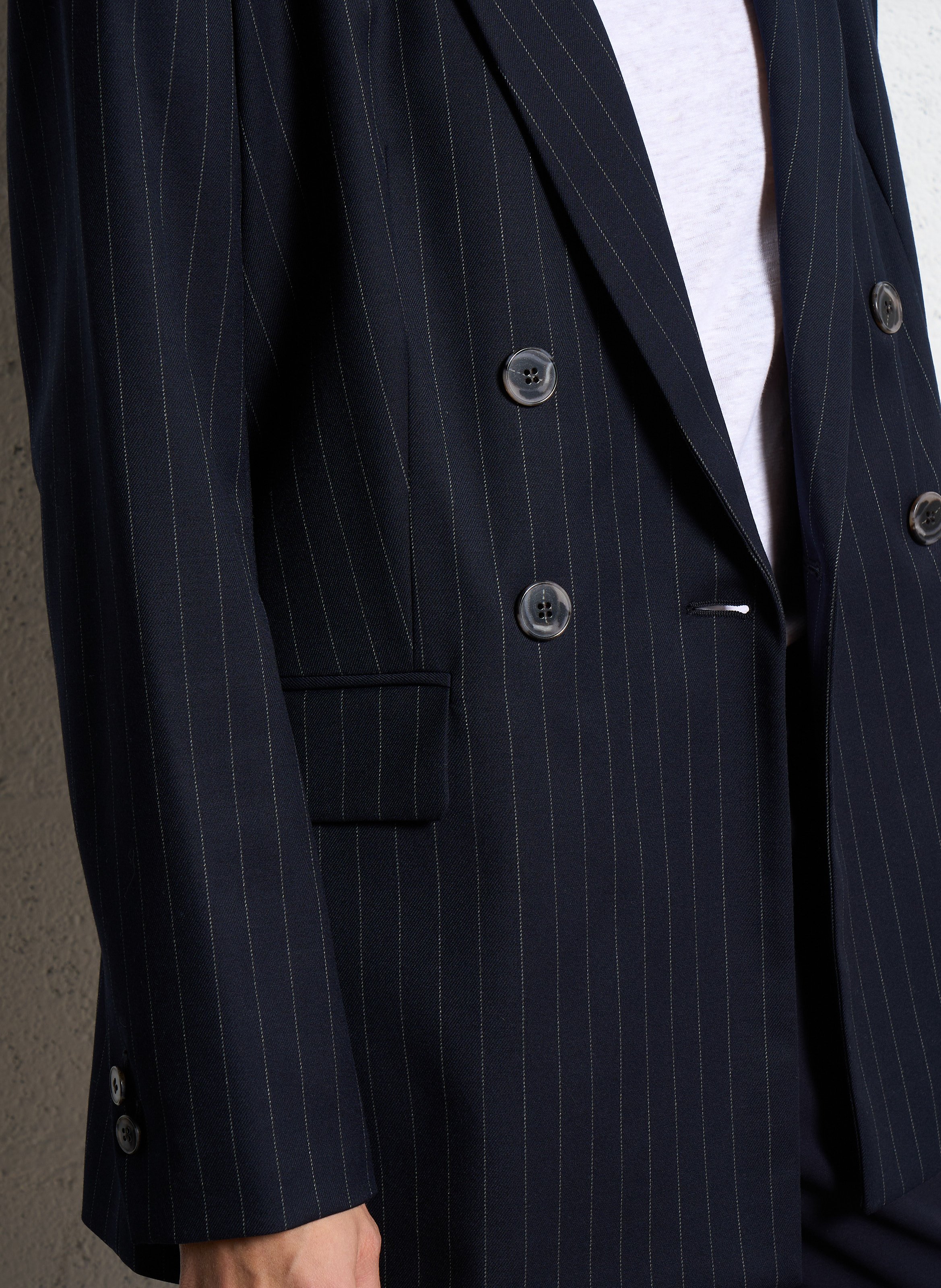 Veste de tailleur cintrée à rayures florine MAISON 123 Bleu