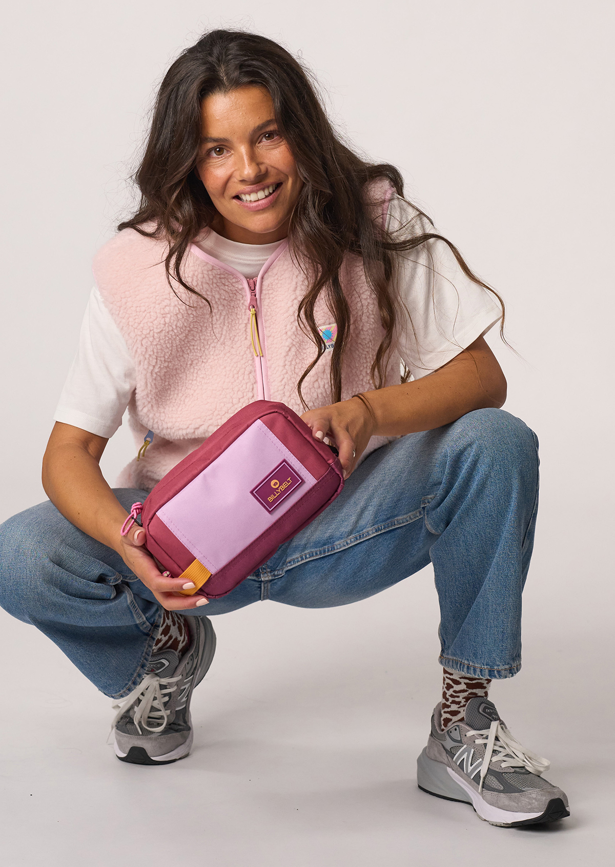 Trousse de toilette en polyester recyclé BILLYBELT Rouge