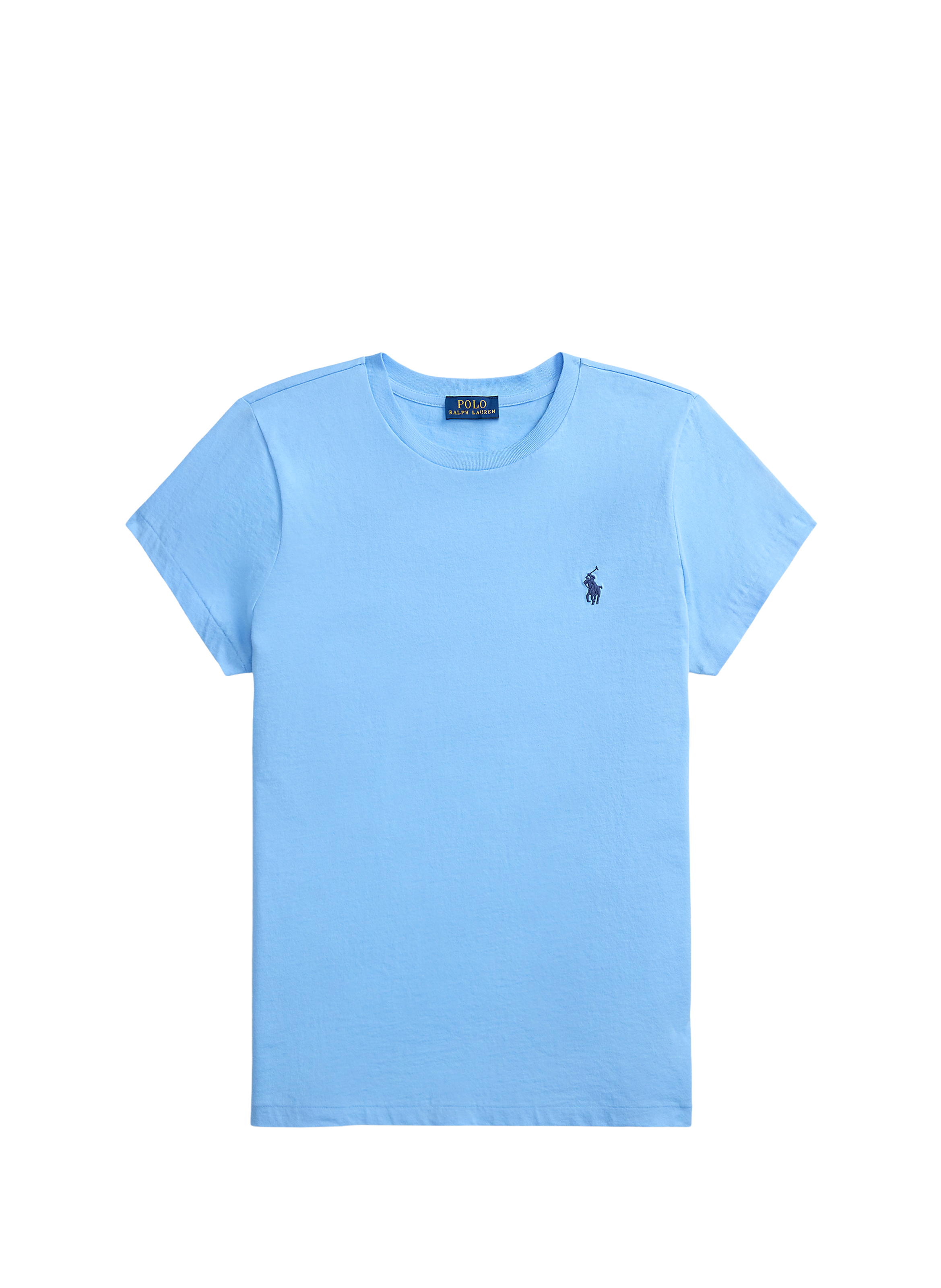 T-shirt brodé à manches courtes en coton POLO RALPH LAUREN Bleu
