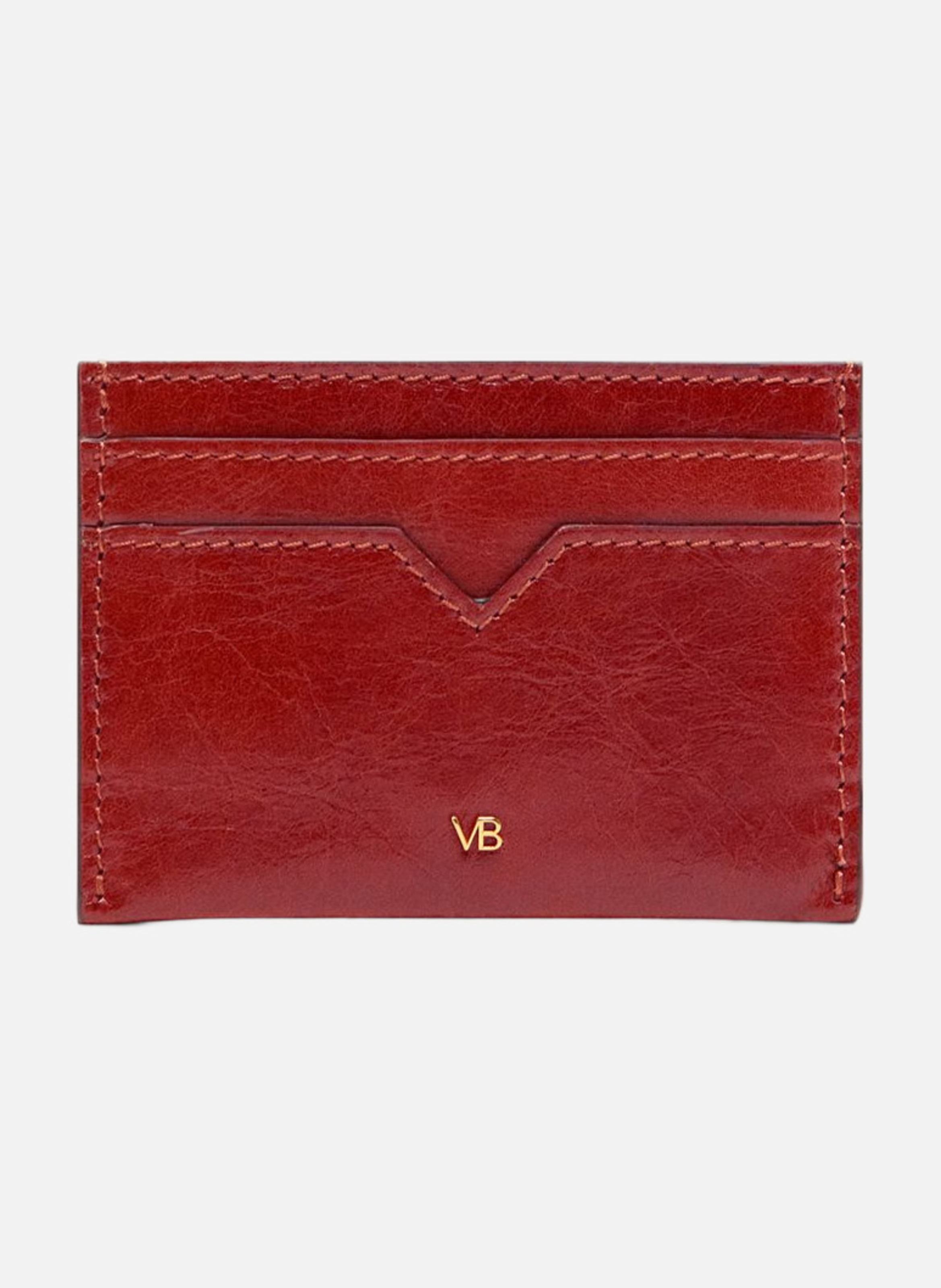Porte-cartes en cuir VANESSA BRUNO Rouge
