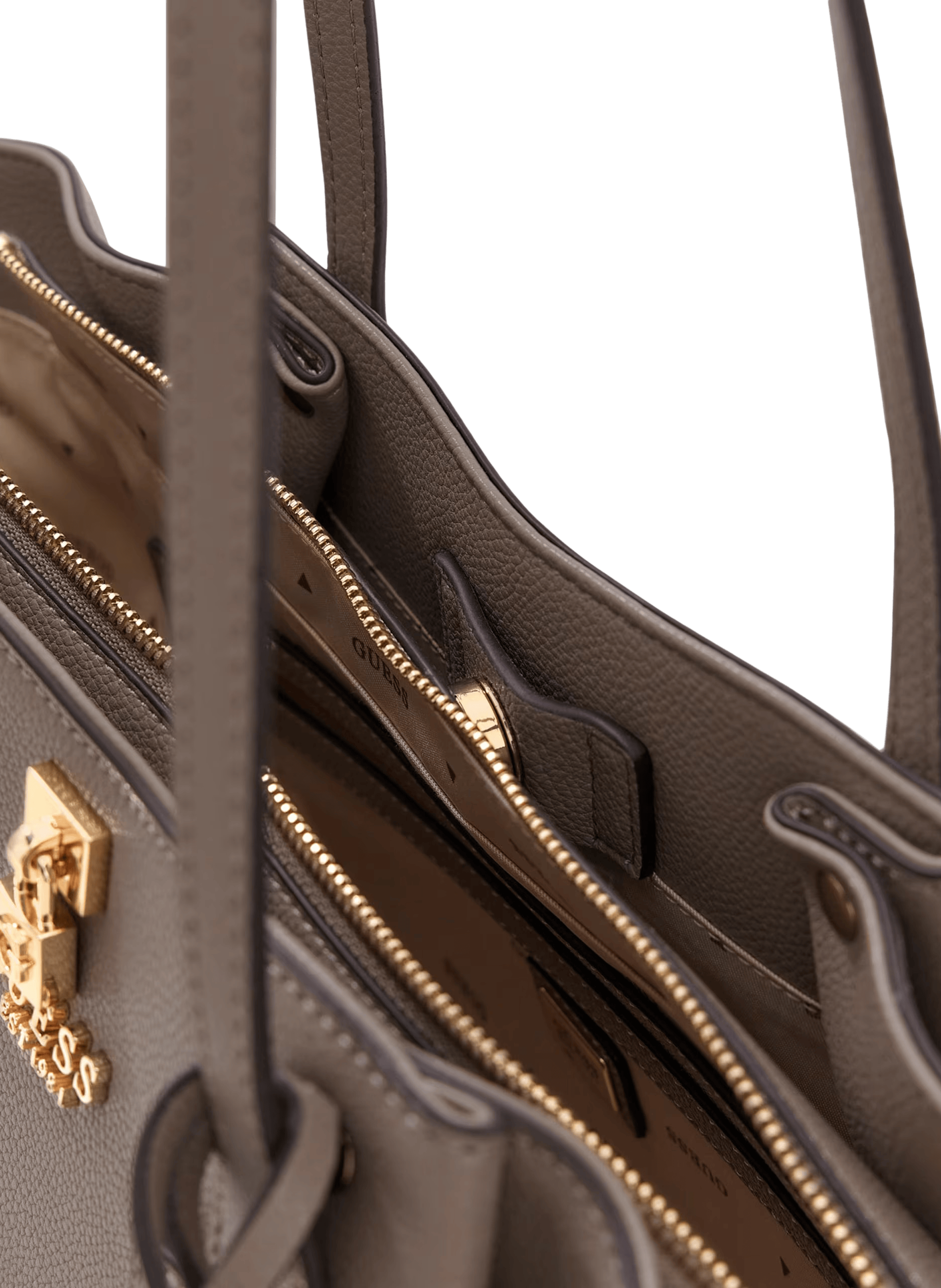 Shoulder bag with leather effect GUESS Beige