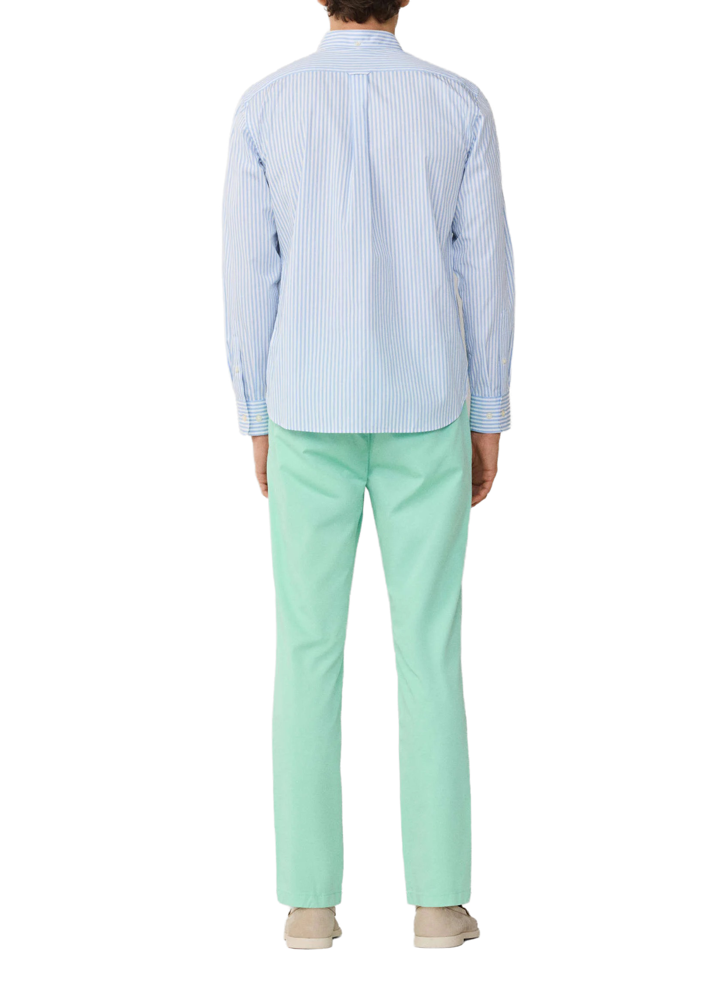 Striped cotton shirt FACONNABLE Blue