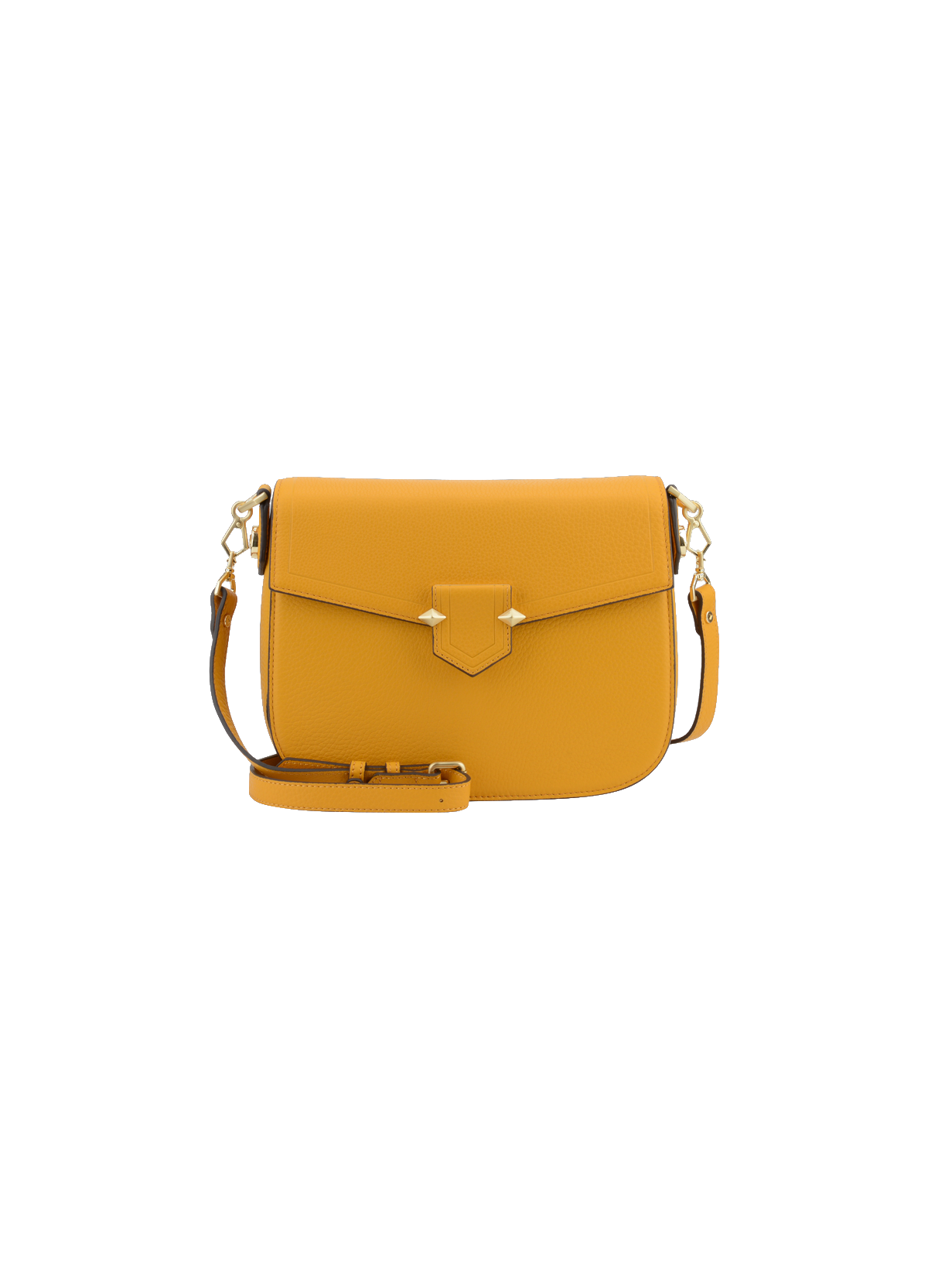 Sèvres | sac porté main et épaule mm en cuir de vachette POURCHET Jaune