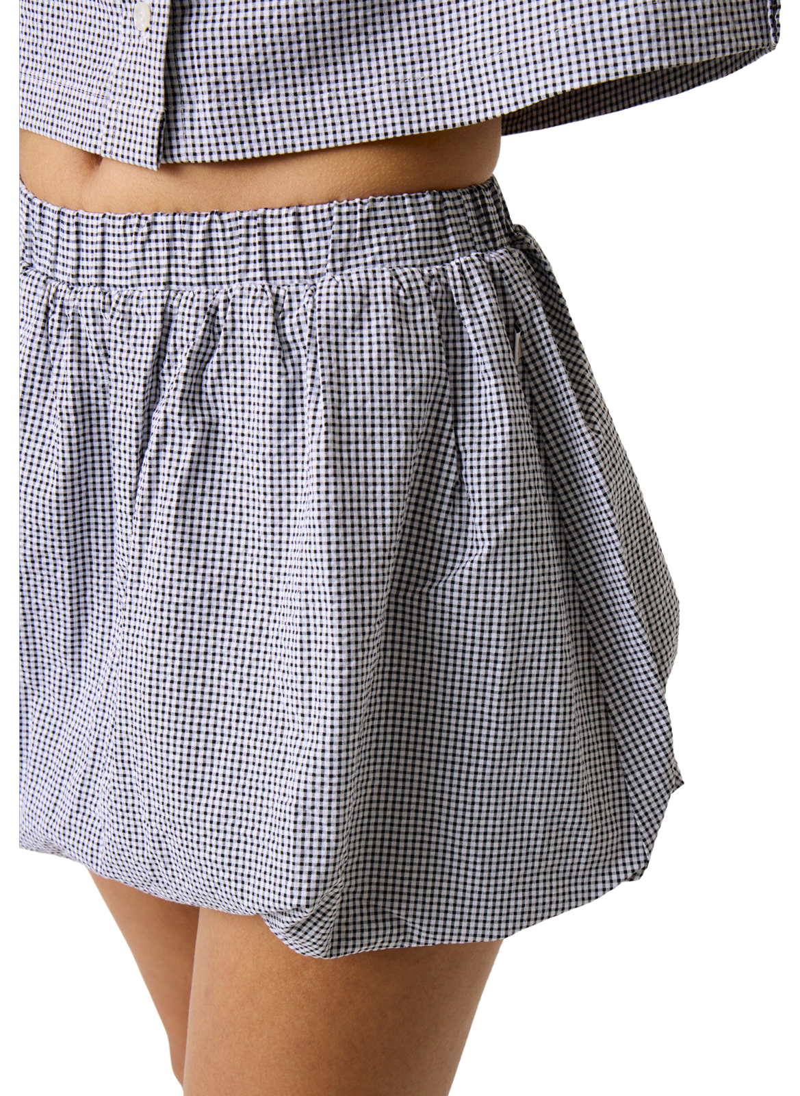 Mini rok met ruitjespatroon van gemengd katoen GUESS Veelkleurig