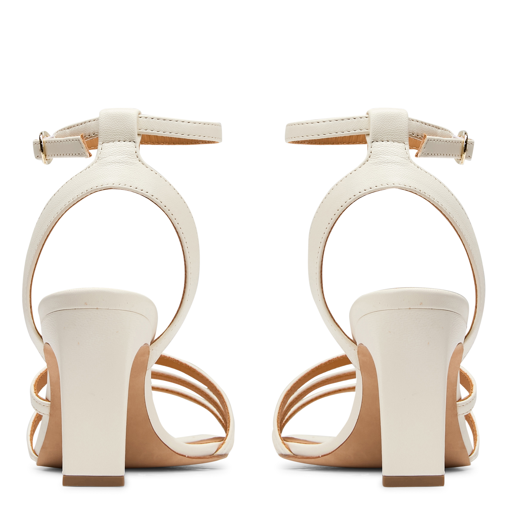 Sandales à talons en cuir davina BOBBIES Blanc