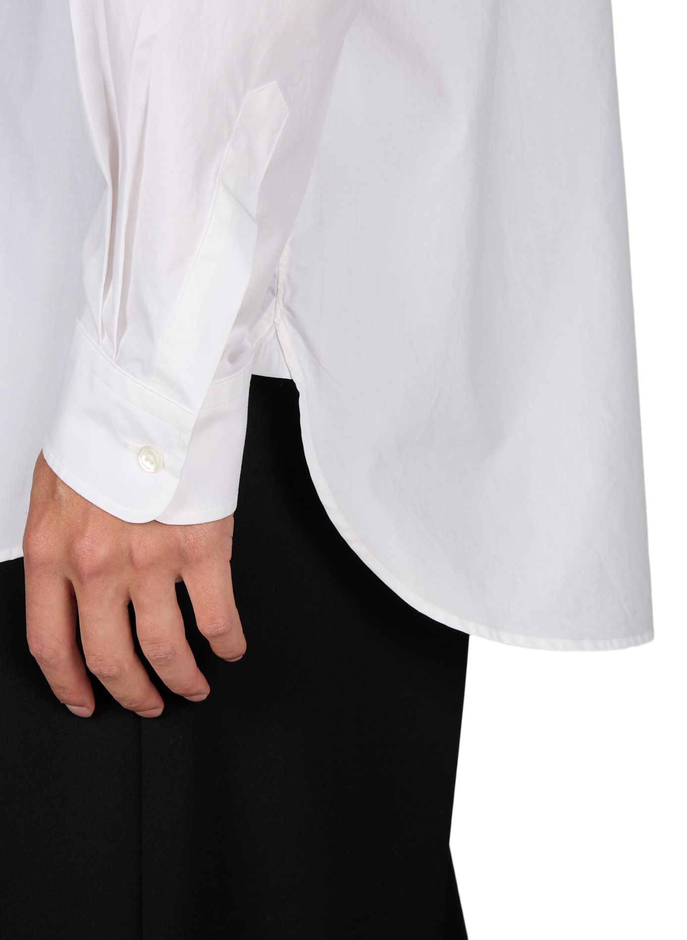 Chemise oversize à col v en coton  SSSTEIN Blanc