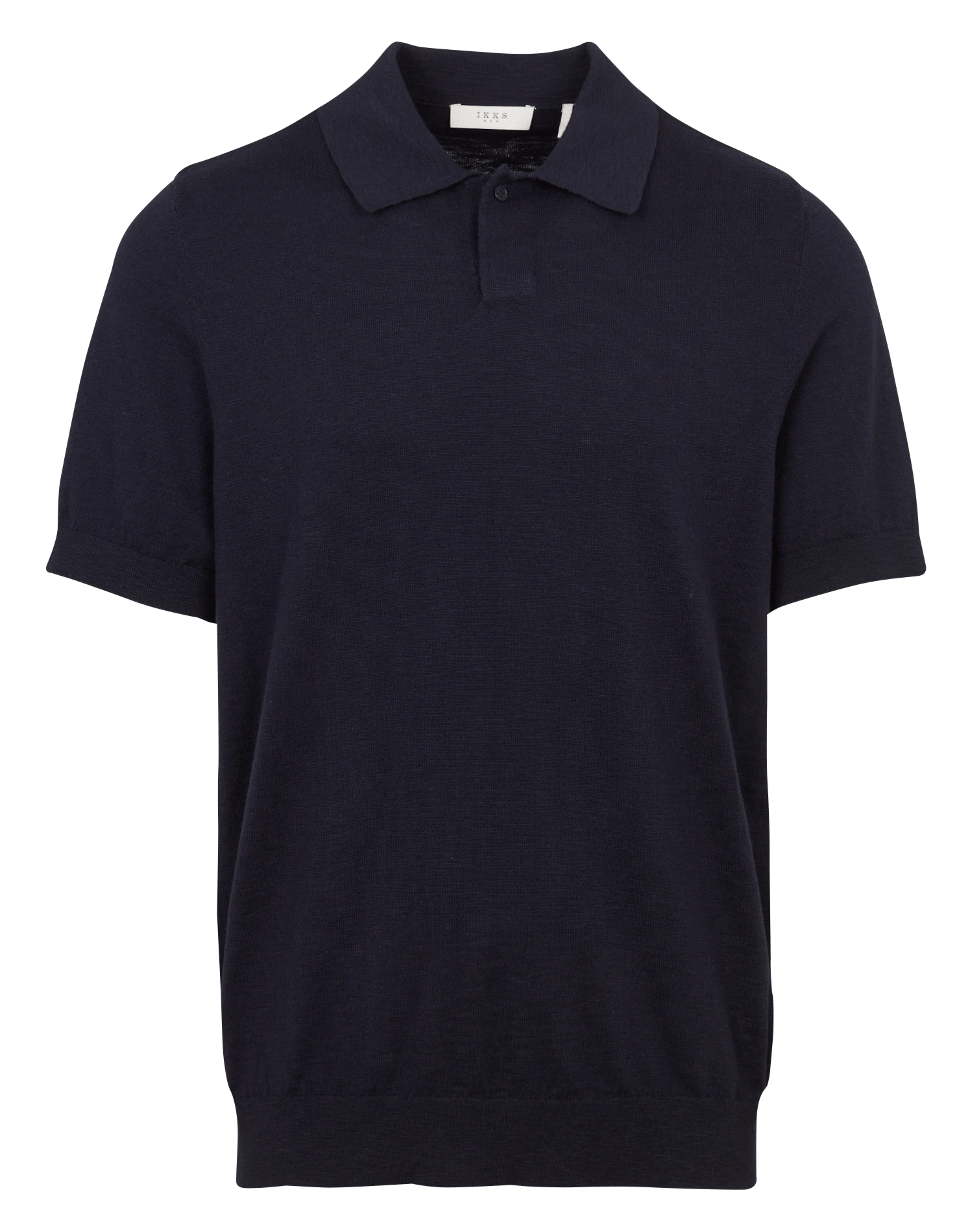Polo droit en coton mélangé IKKS Bleu