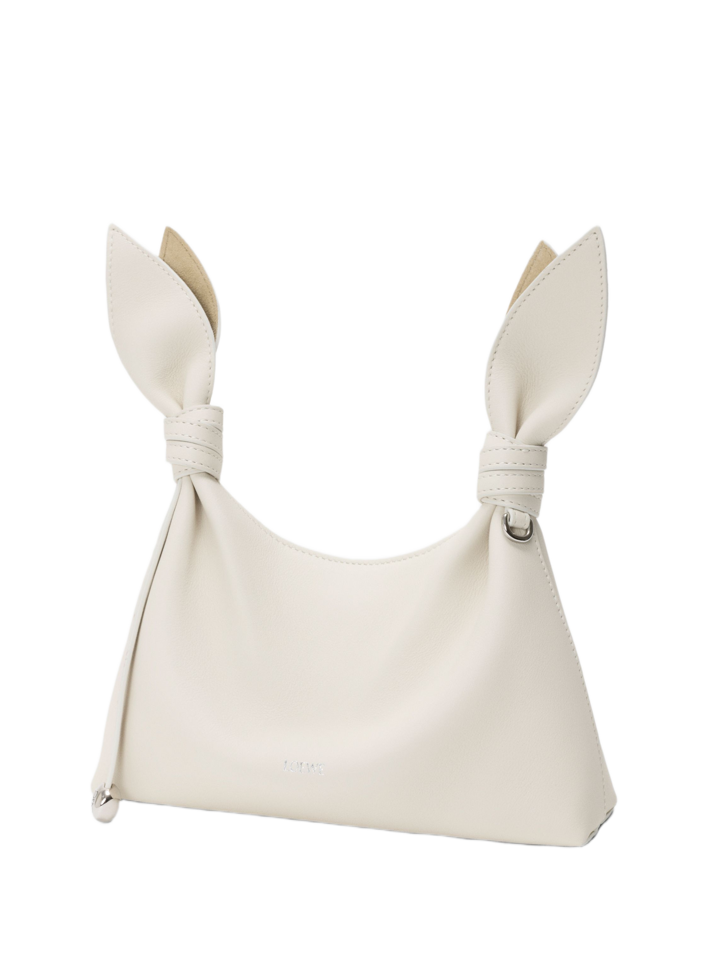 Scarf leather shoulder bag LOEWE White