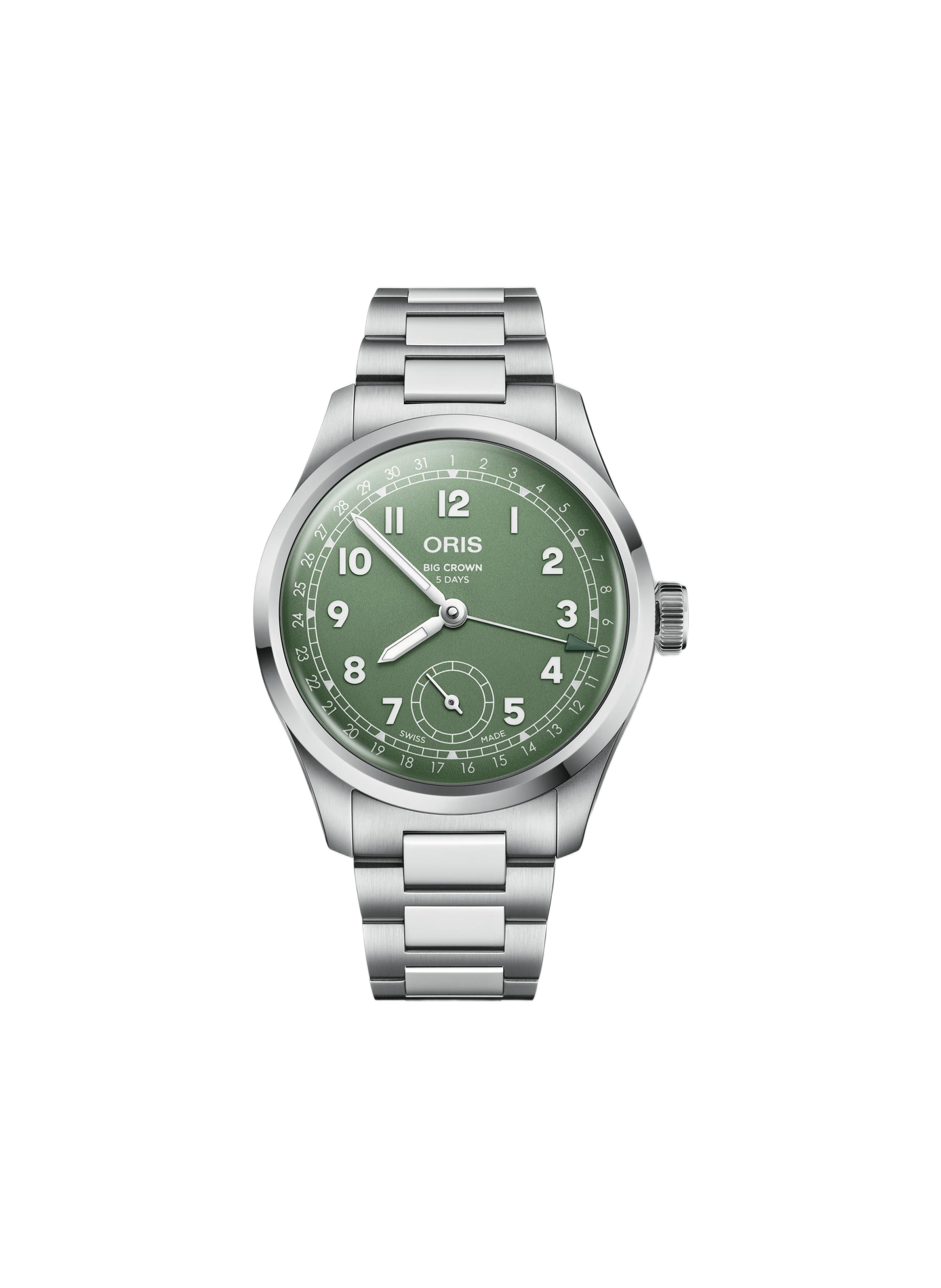 Montre automatique Oris Big Crown Calibre 403 en acier inoxydable ORIS Vert