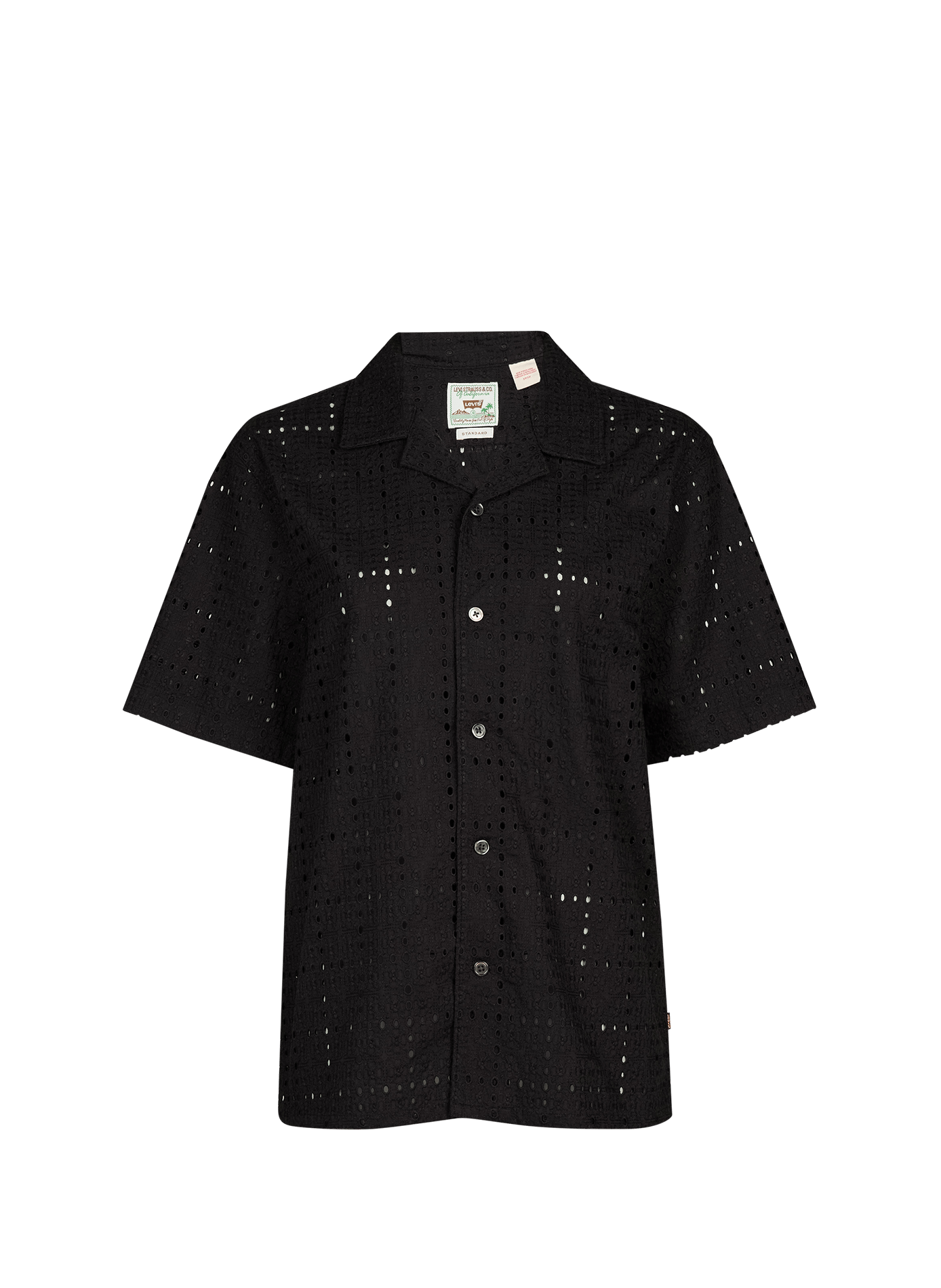 Cotton embroidered shirt LEVI'S Black