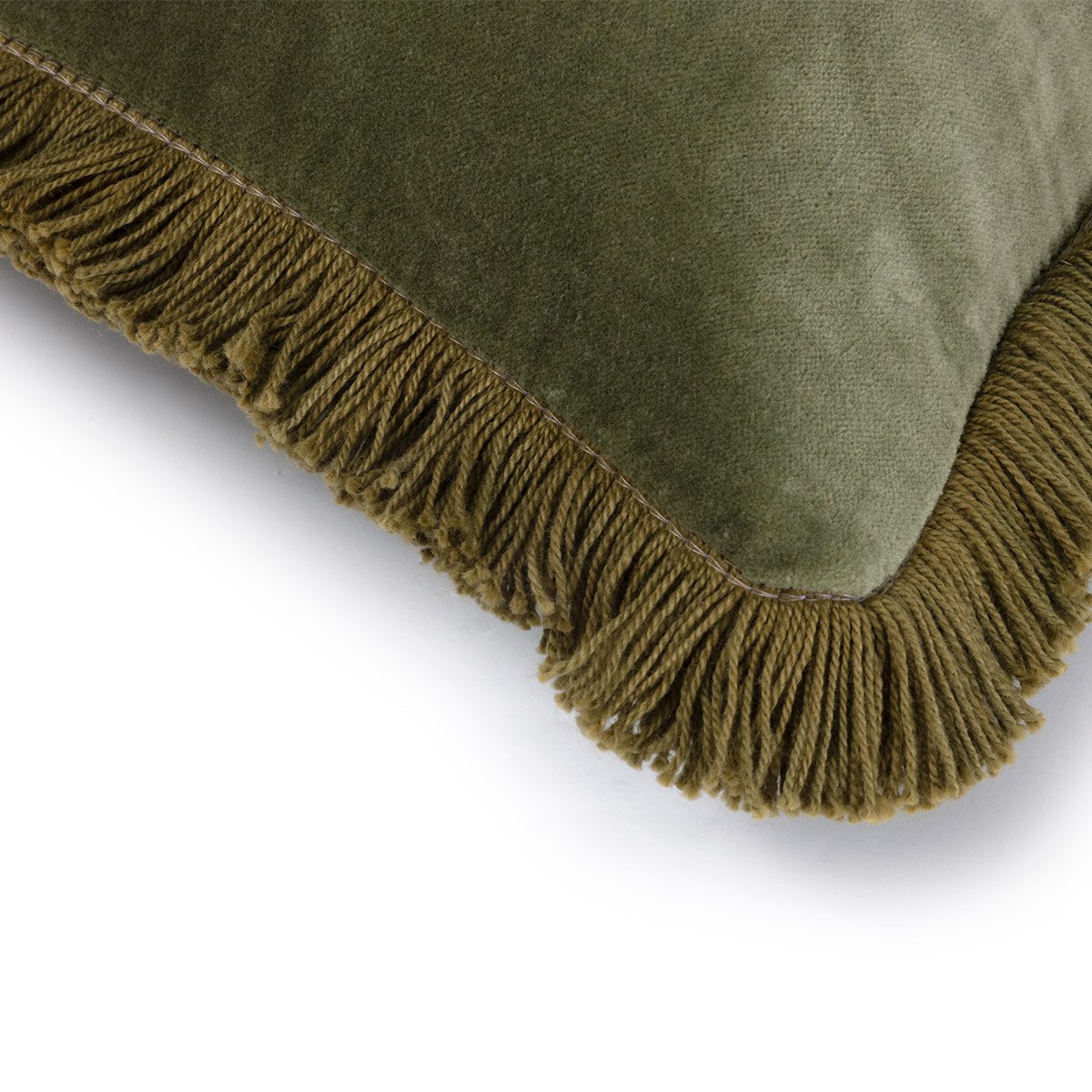 Housse de coussin en velours, romulus | Vert DESFORGES Maison
