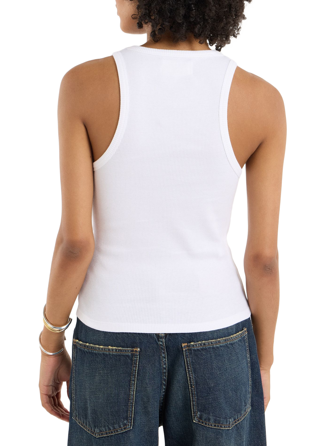 Cotton tank top  SAISON 1865 White