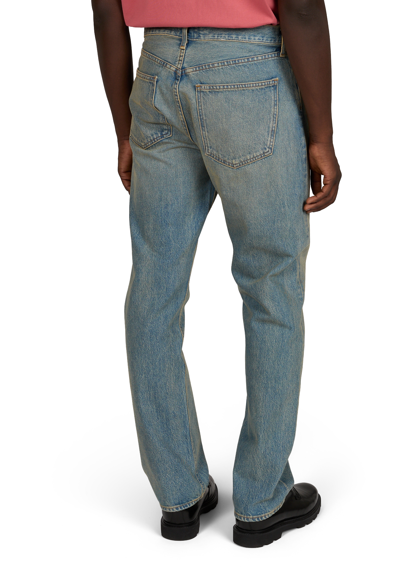 Straight Washed Denim Jeans AGOLDE Blue