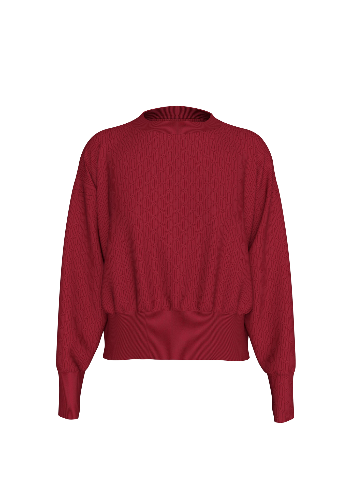 Rundhalsausschnitt Pullover mit langen Ärmeln CALVIN KLEIN Rot