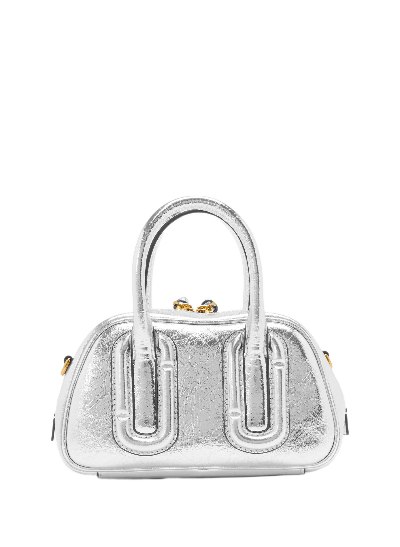 Schoudertas The Babe Mini Top Handle in leer MARC JACOBS Zilver