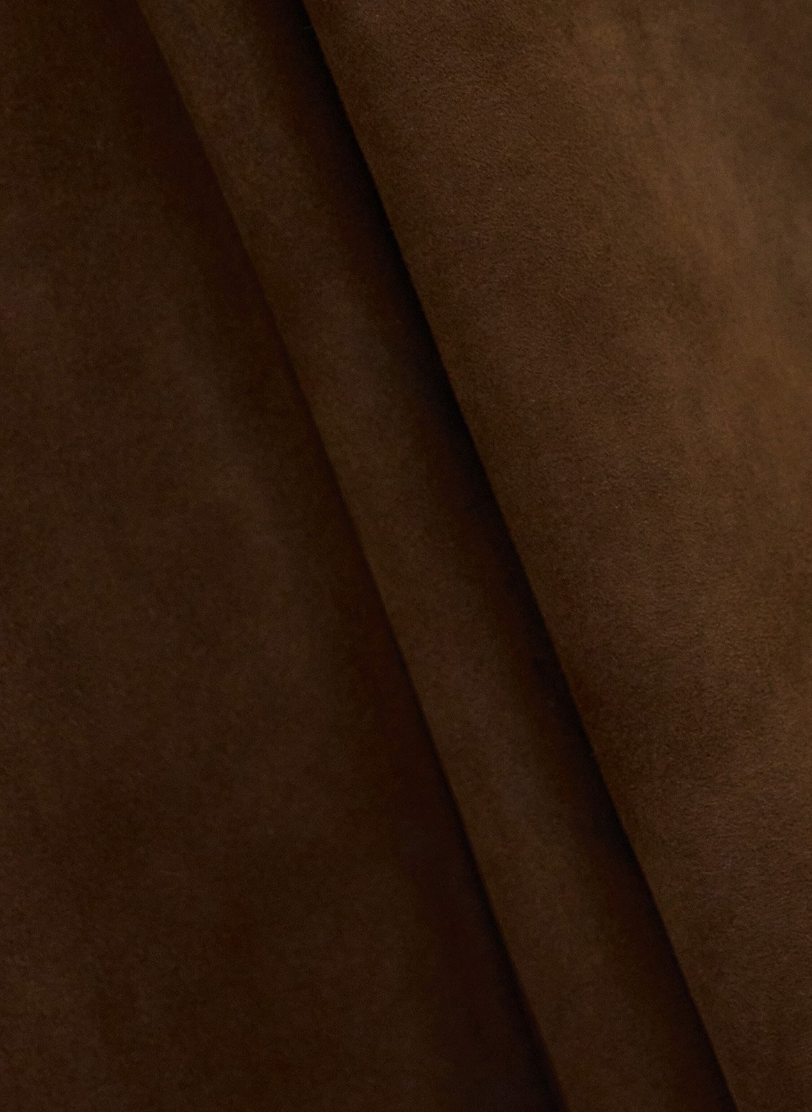 Jupe midi asymétrique en cuir naya BA&SH Marron